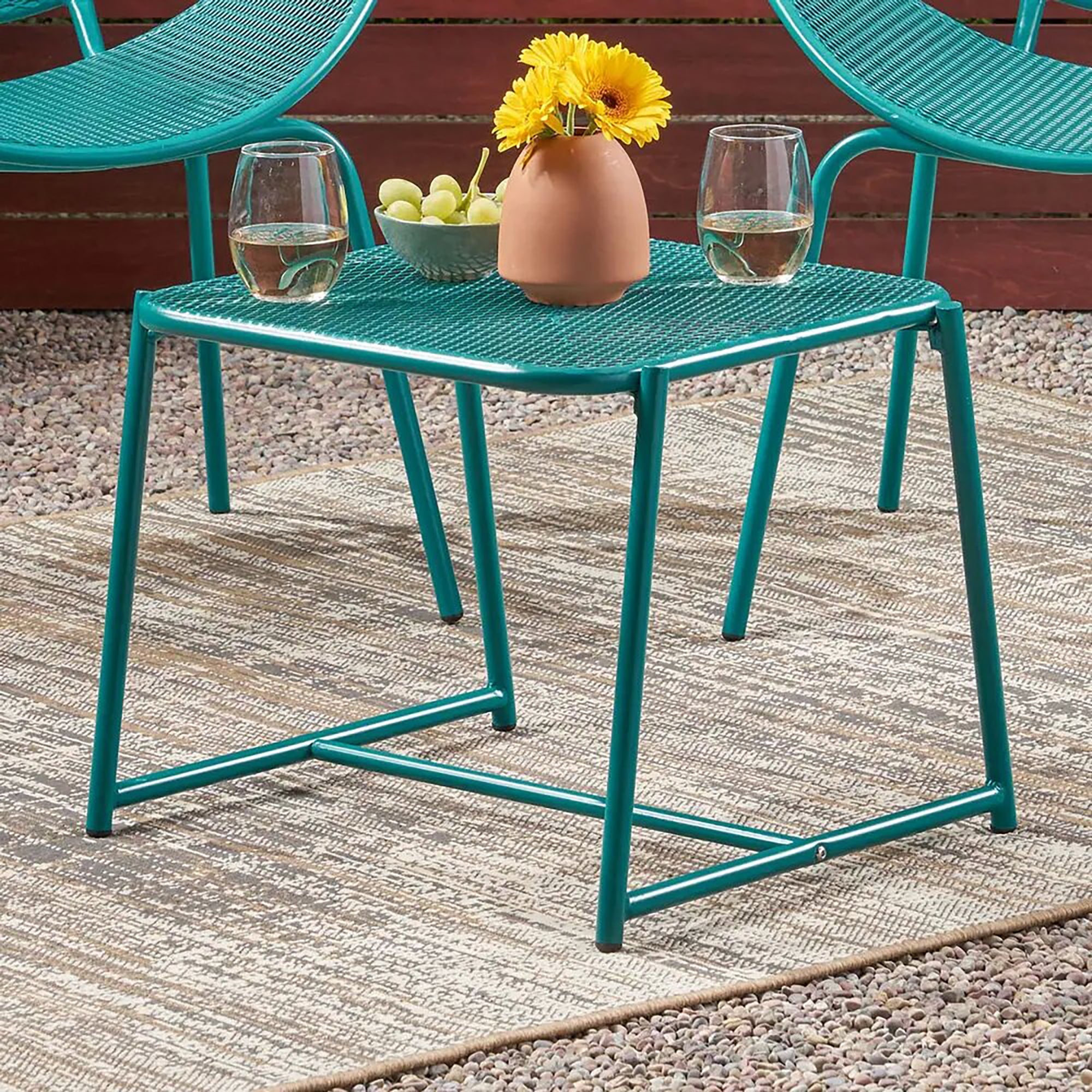 Kincaid Outdoor Modern Iron Side Table