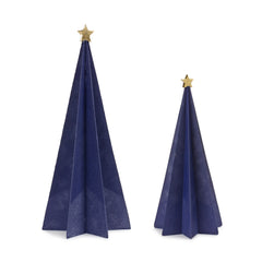 Modern-Navy-Holiday-Tree-Décor-with-Etched-Design-(set-of-2)-Blue-Decor