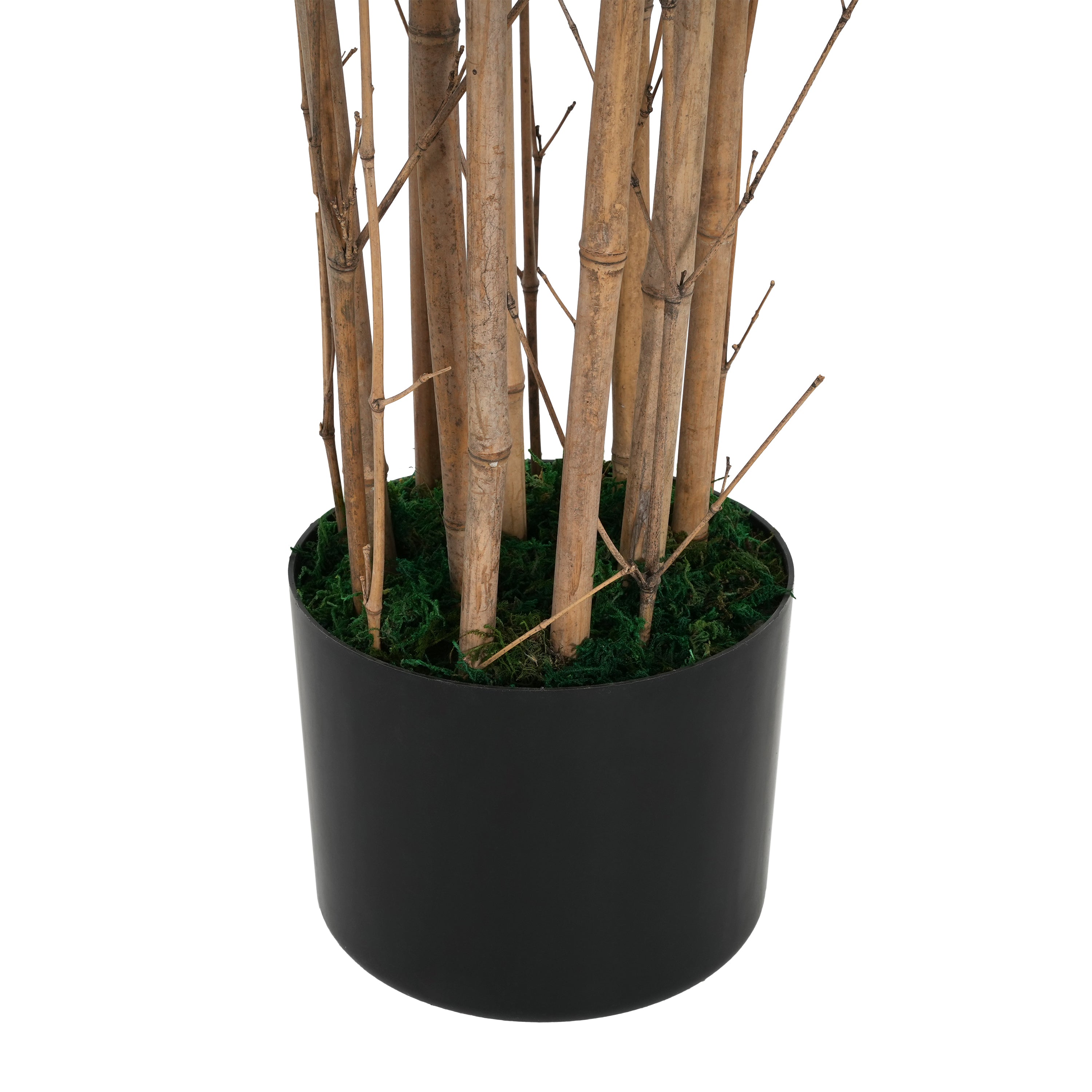 70" Artificial Bamboo with Black Plastic Pot