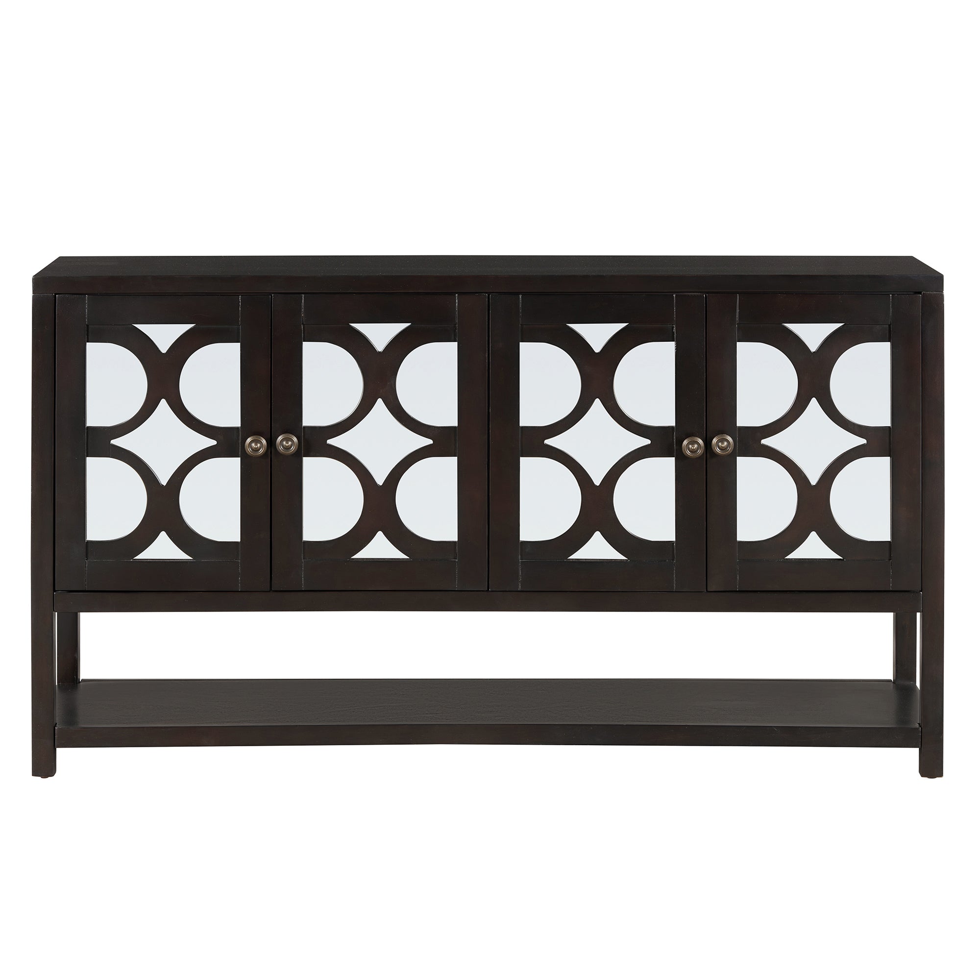 Mirrored Door Console Table