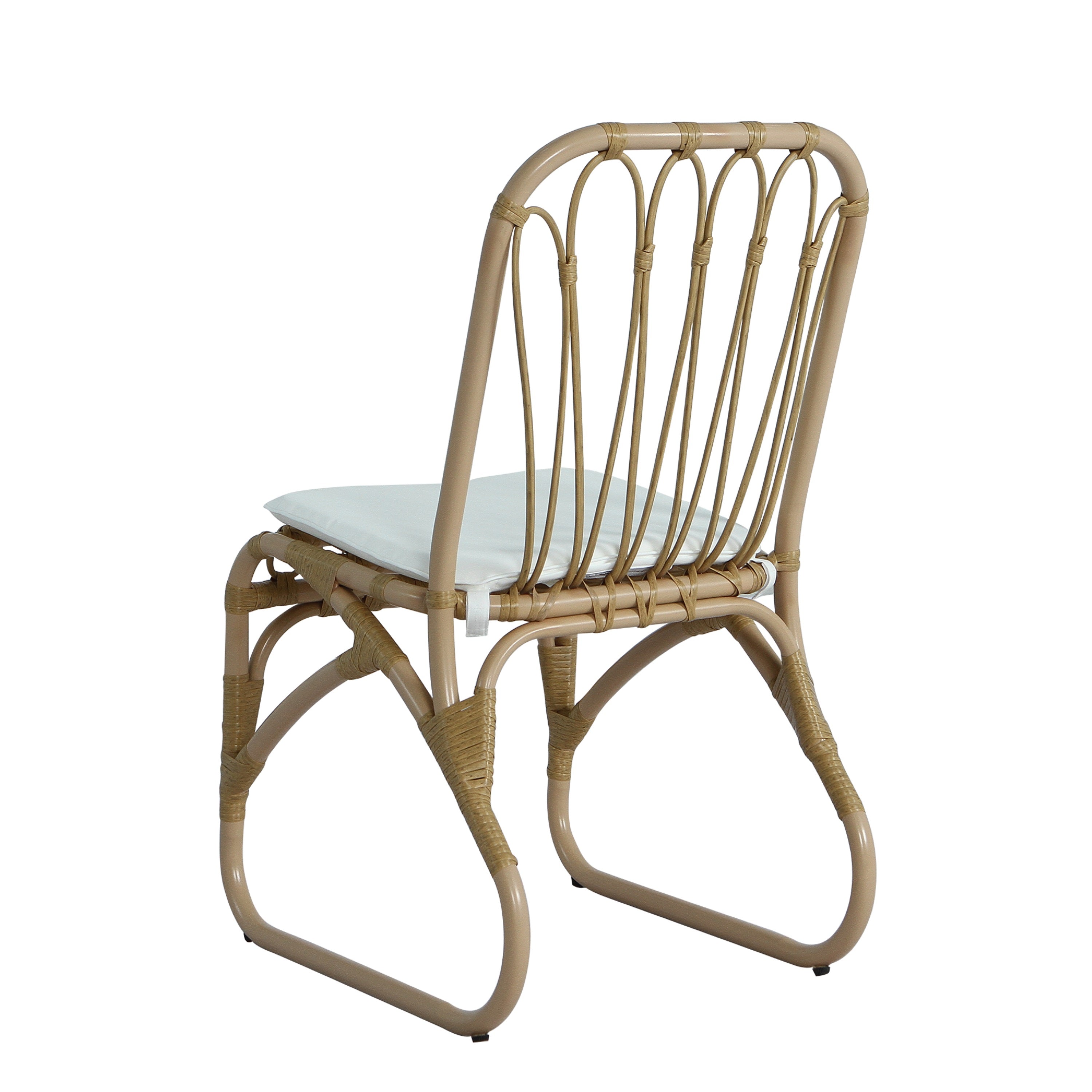 Outdoor Faux Rattan Dining Chairs, Set of 2