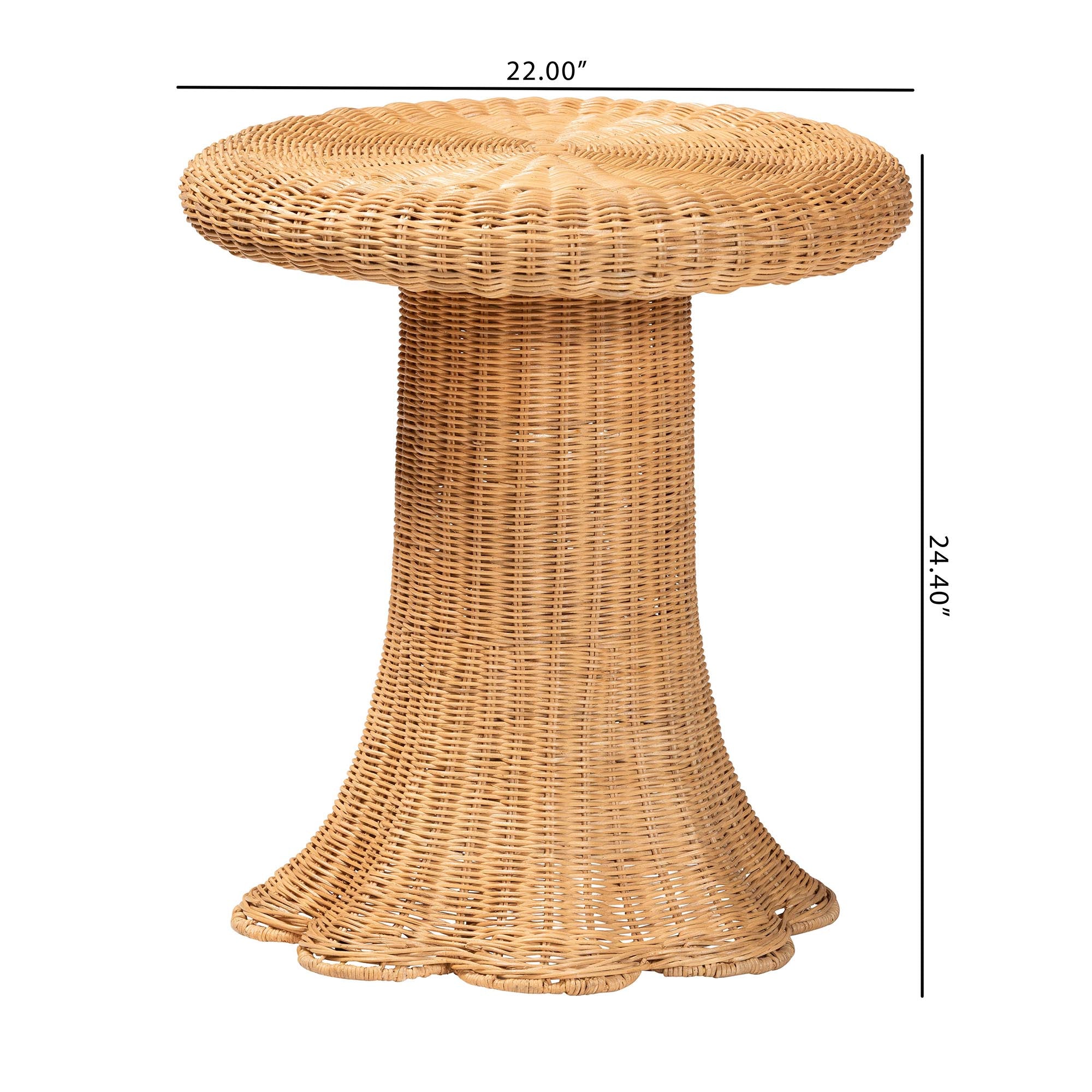Iver Rattan Side Table