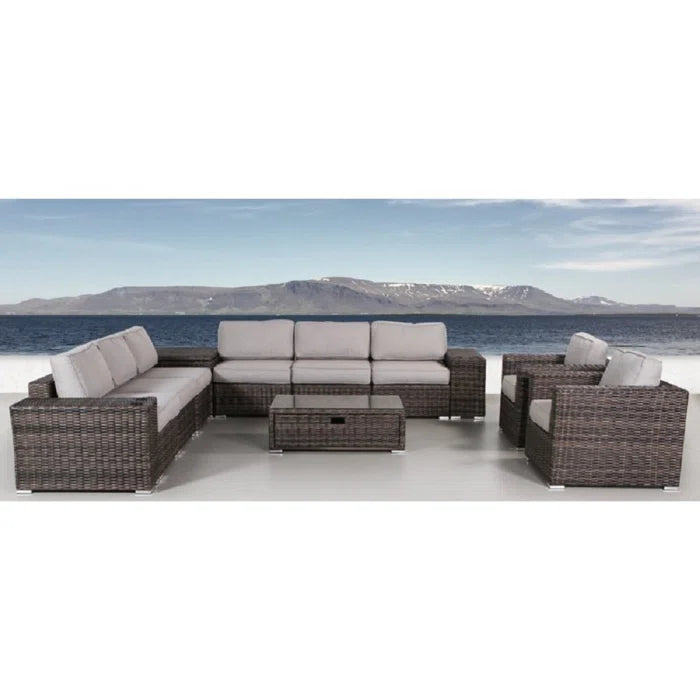 Fully Assembled 8-Person Outdoor Seating Set