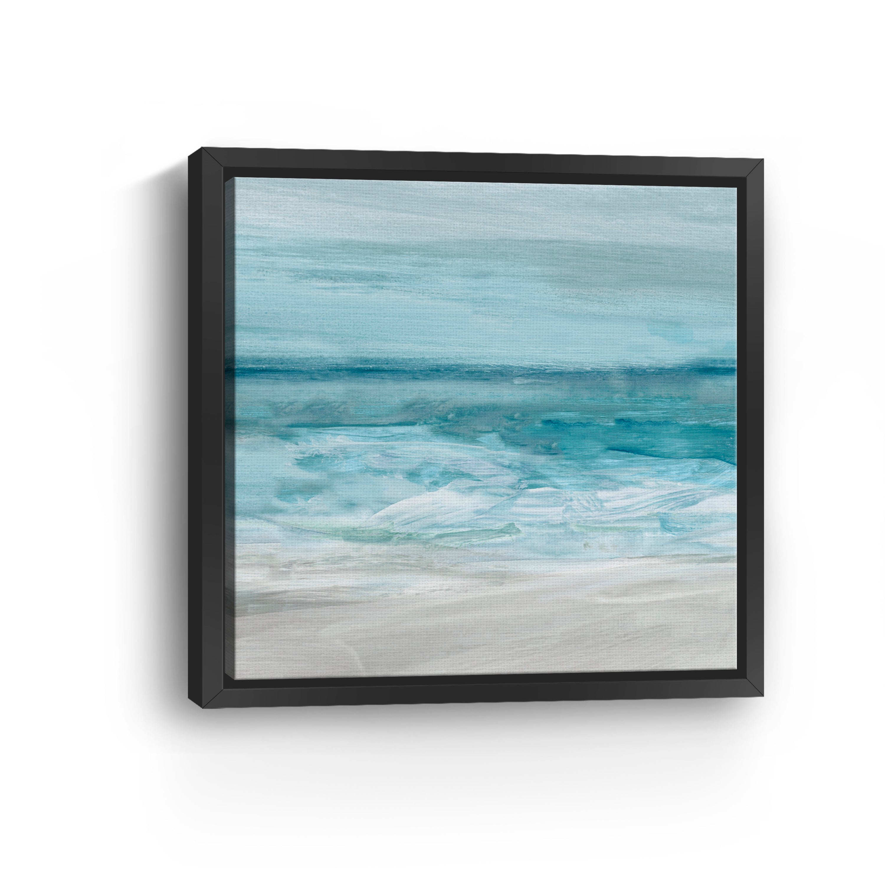 Teal Beach Canvas Giclee