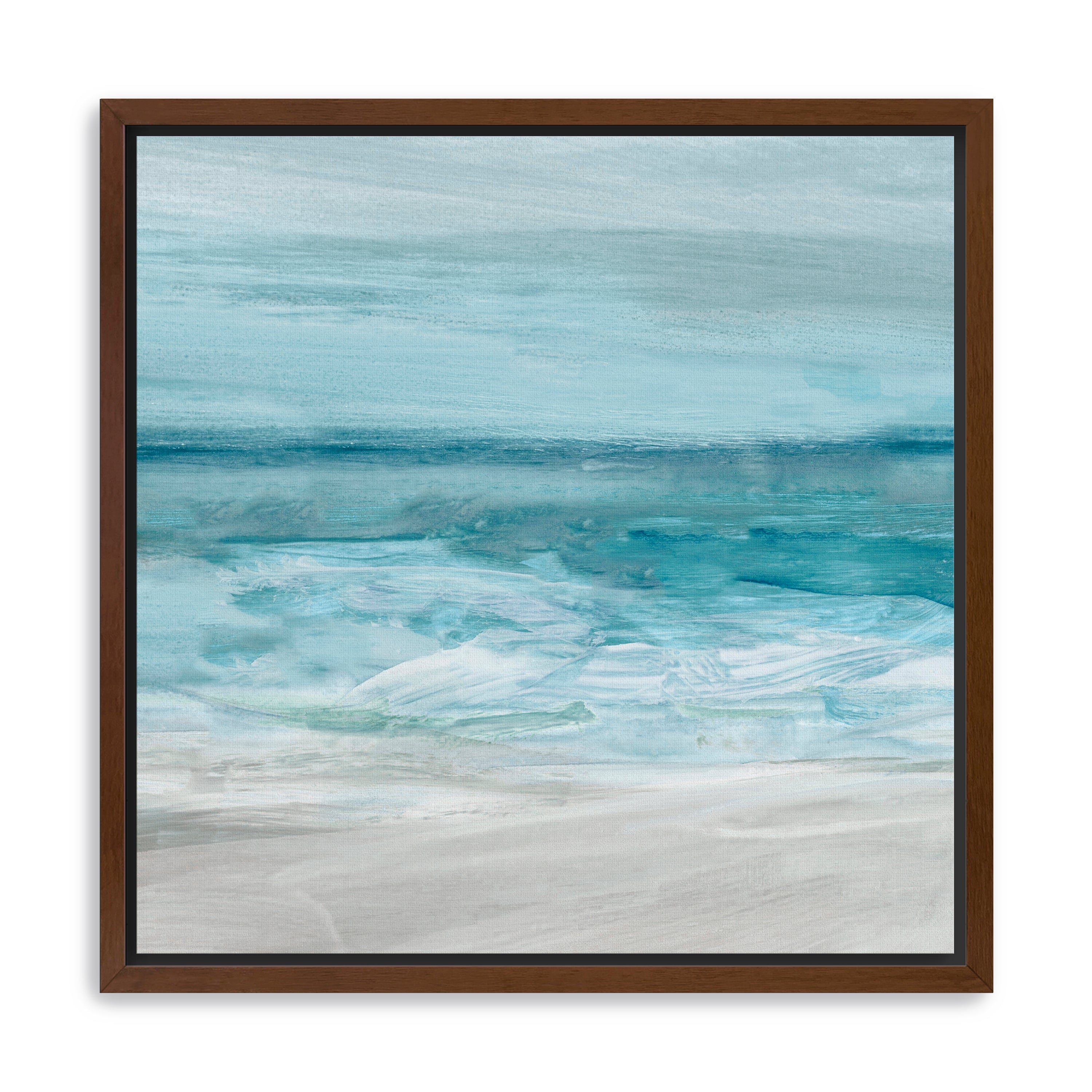 Teal Beach Canvas Giclee