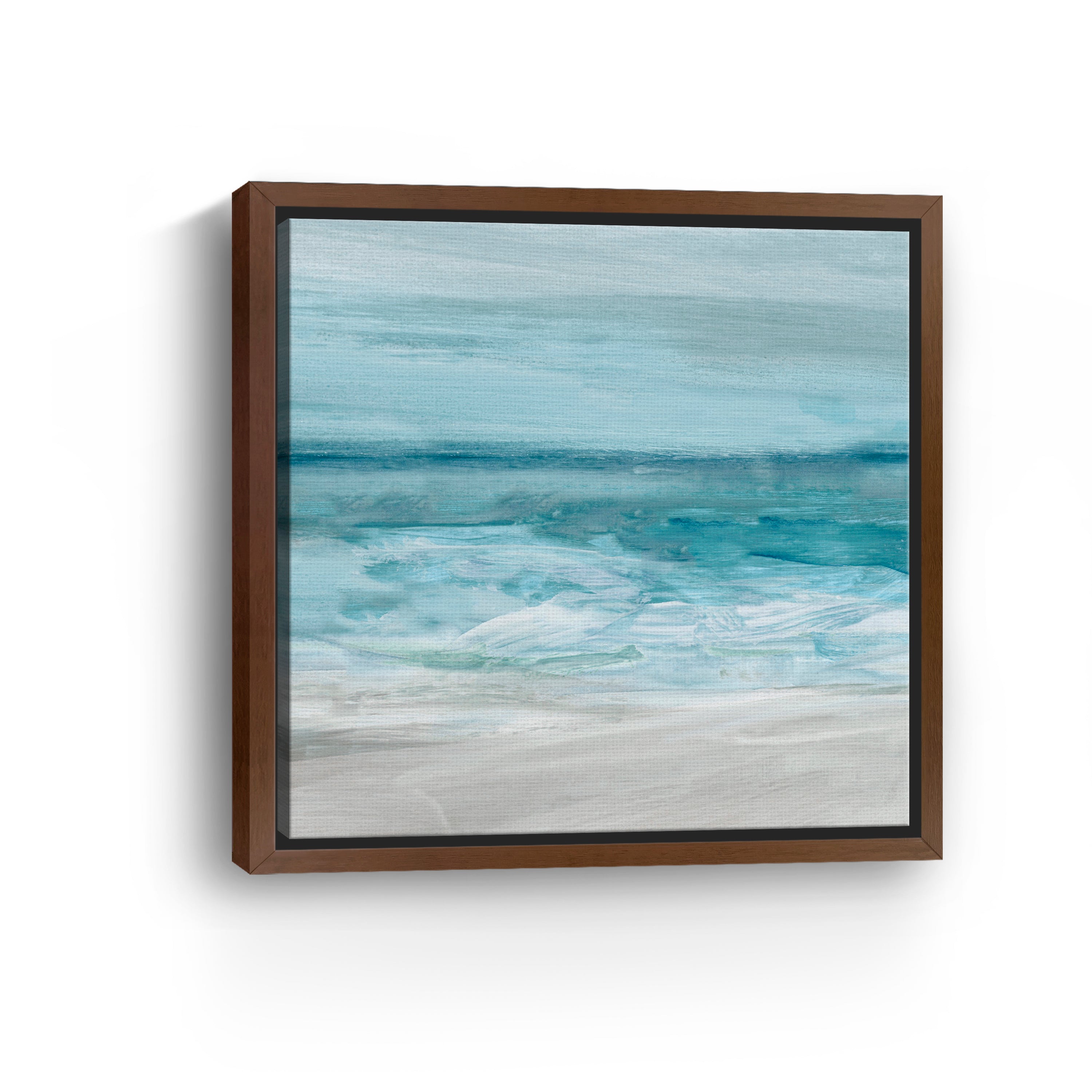 Teal Beach Canvas Giclee