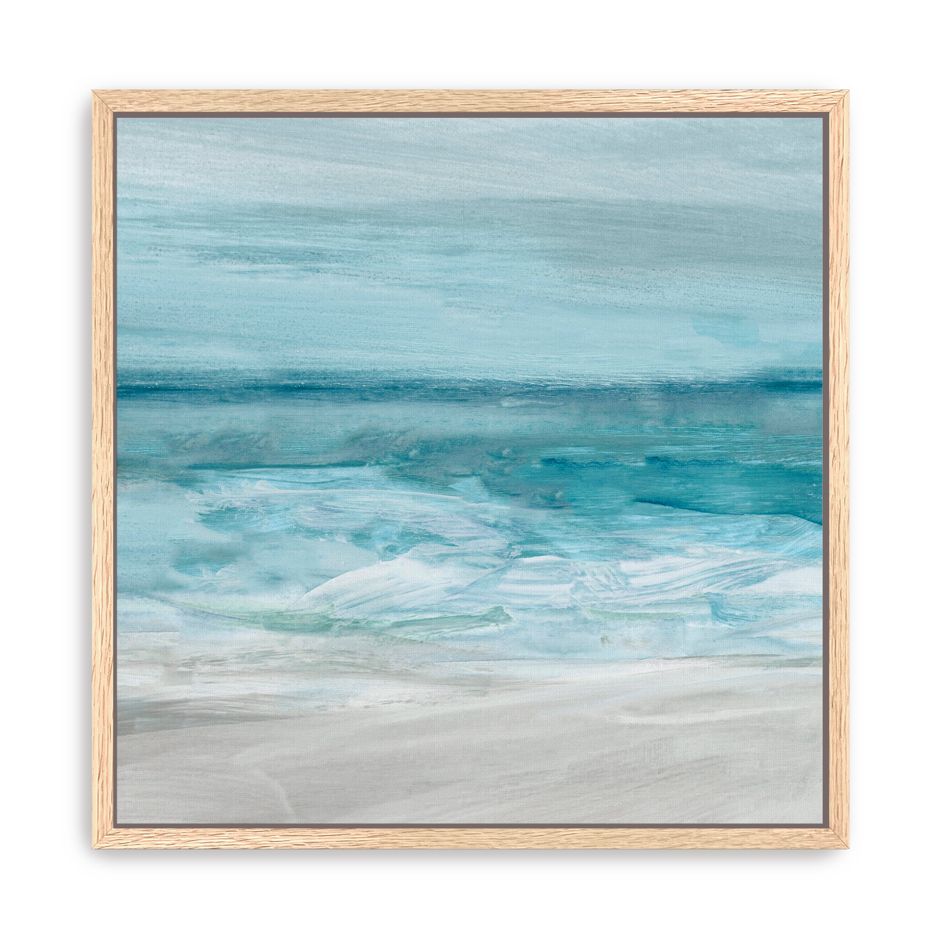Teal Beach Canvas Giclee
