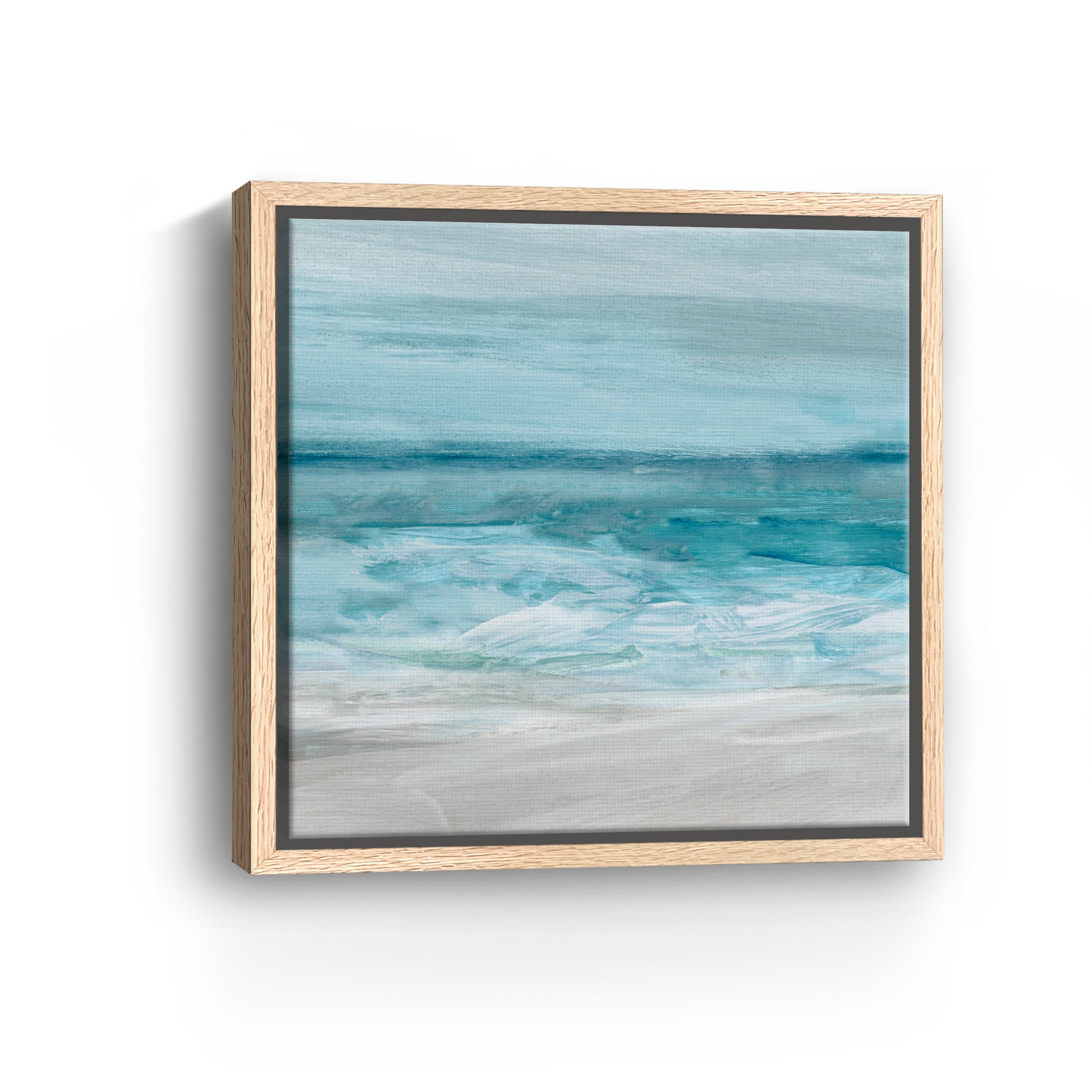 Teal Beach Canvas Giclee