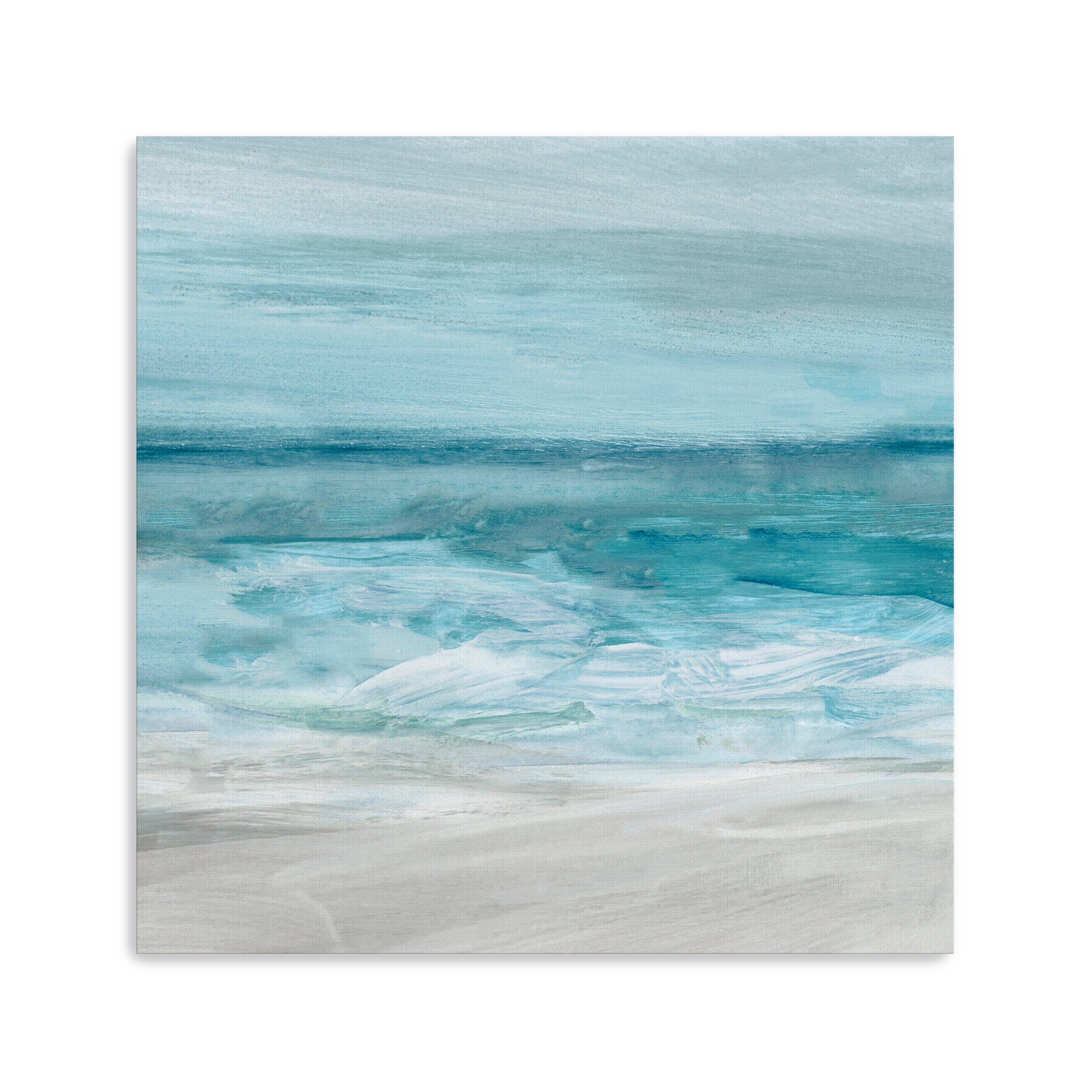 Teal Beach Canvas Giclee