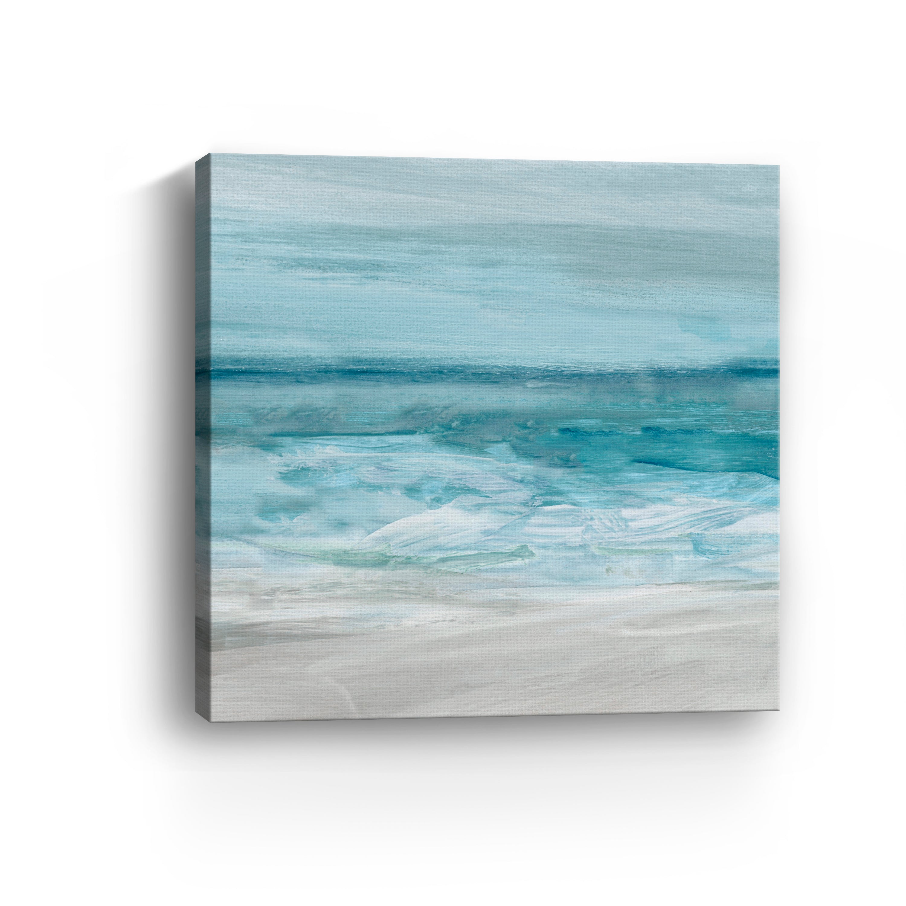Teal Beach Canvas Giclee