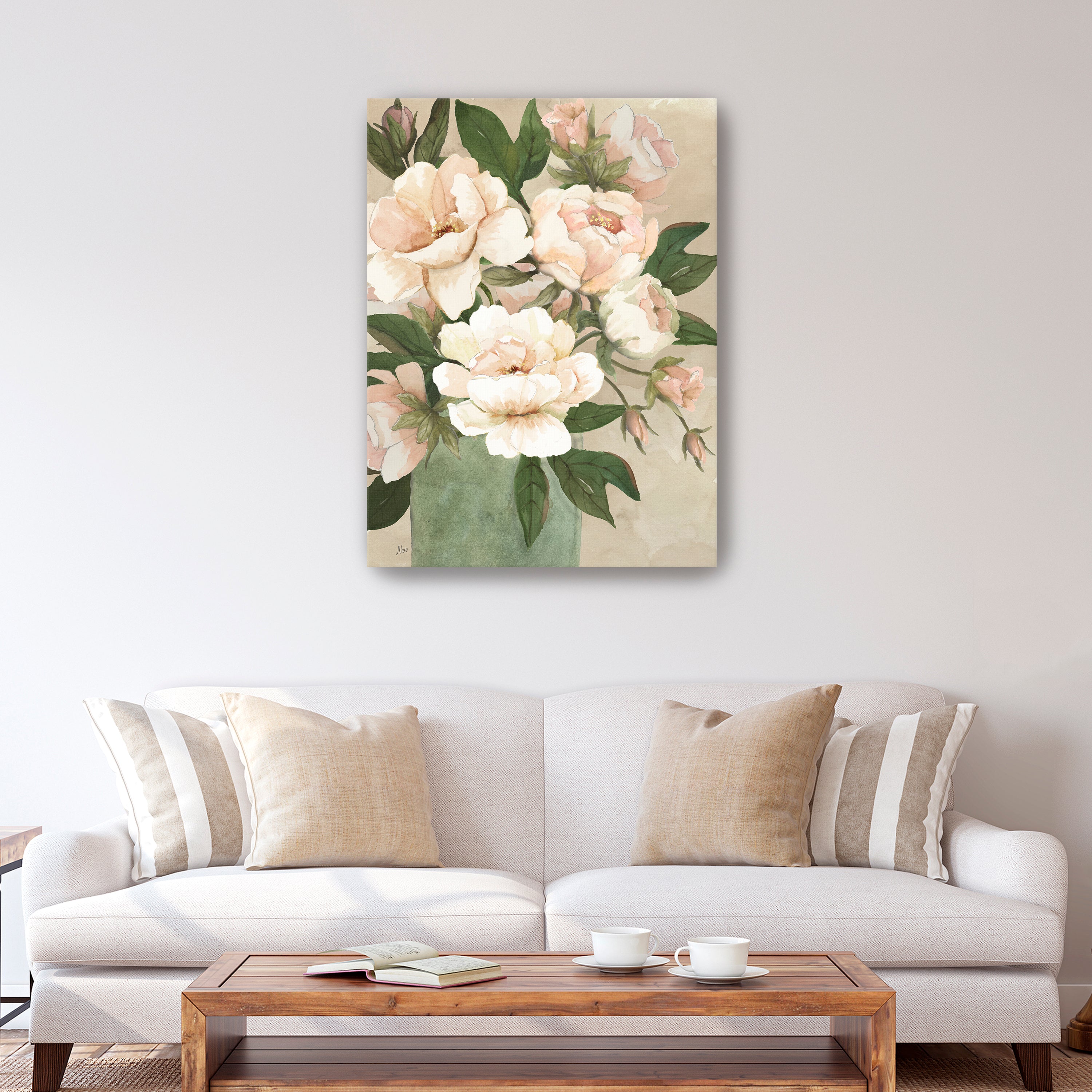 Peony Pleasure I Canvas Giclee