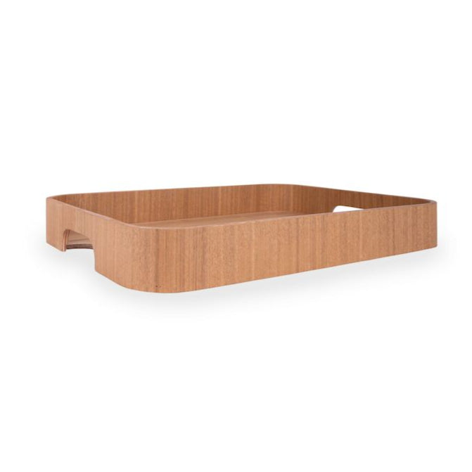 Hanna Tray with Handles Wood