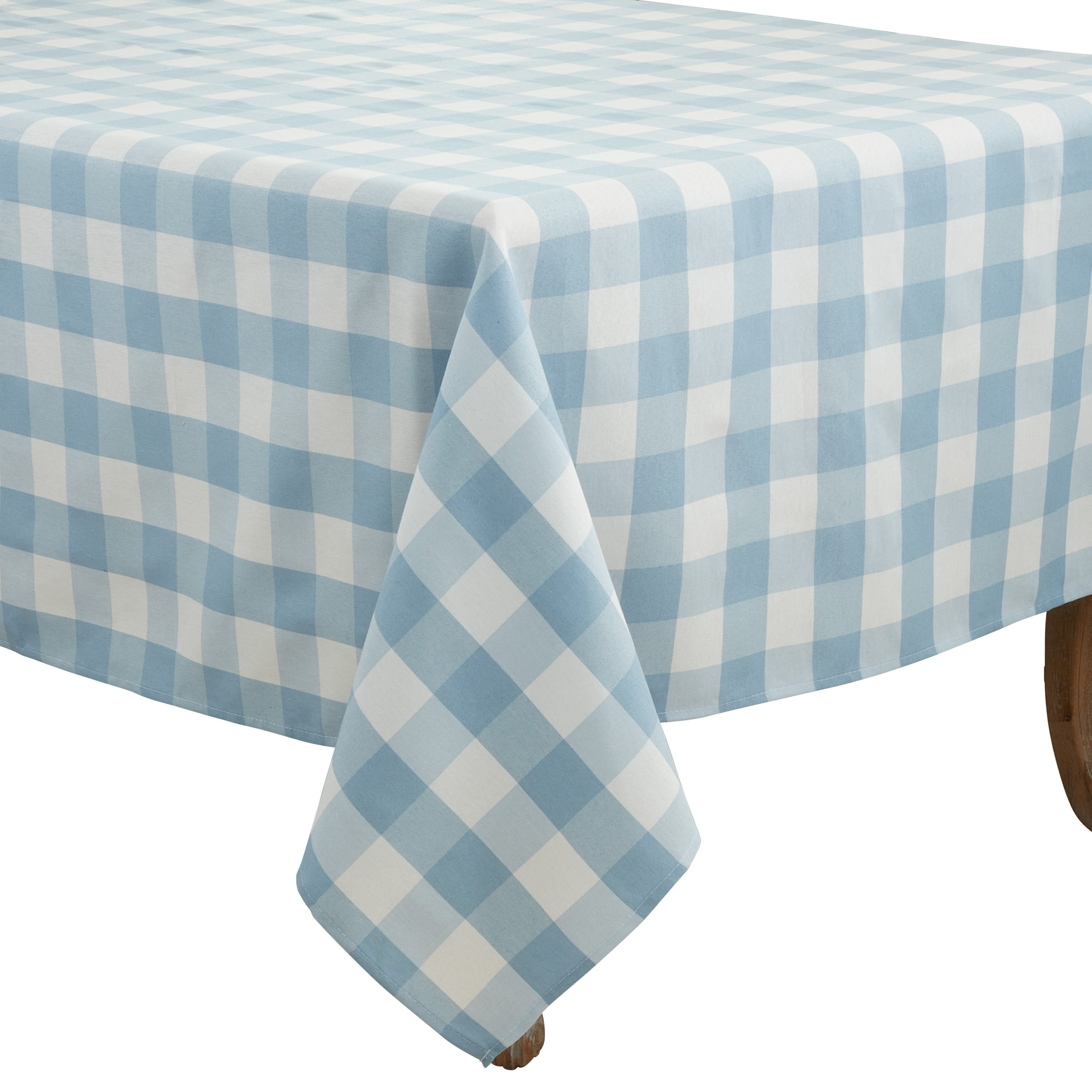 Cotton Blend Buffalo Plaid Tablecloth