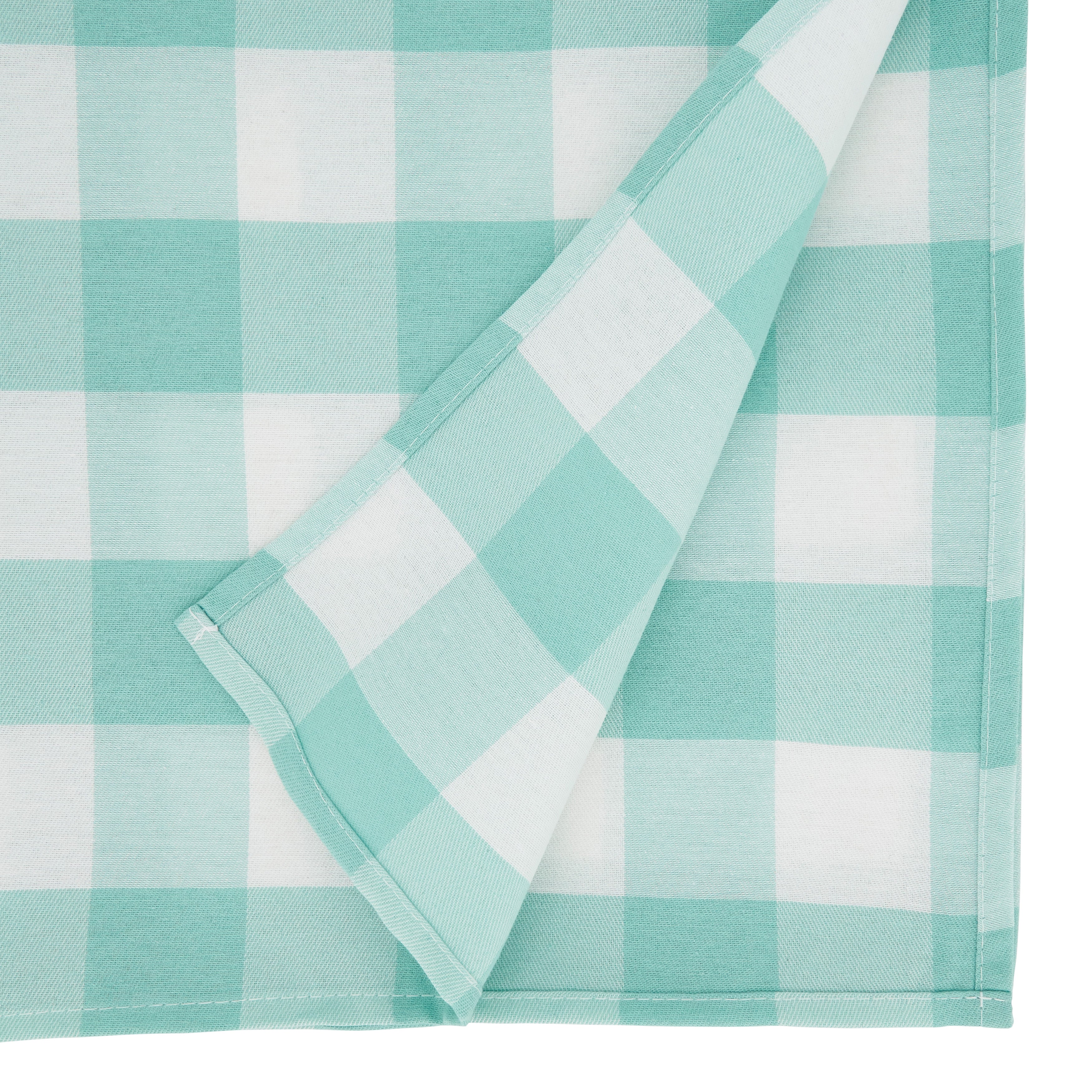 Cotton Blend Buffalo Plaid Tablecloth