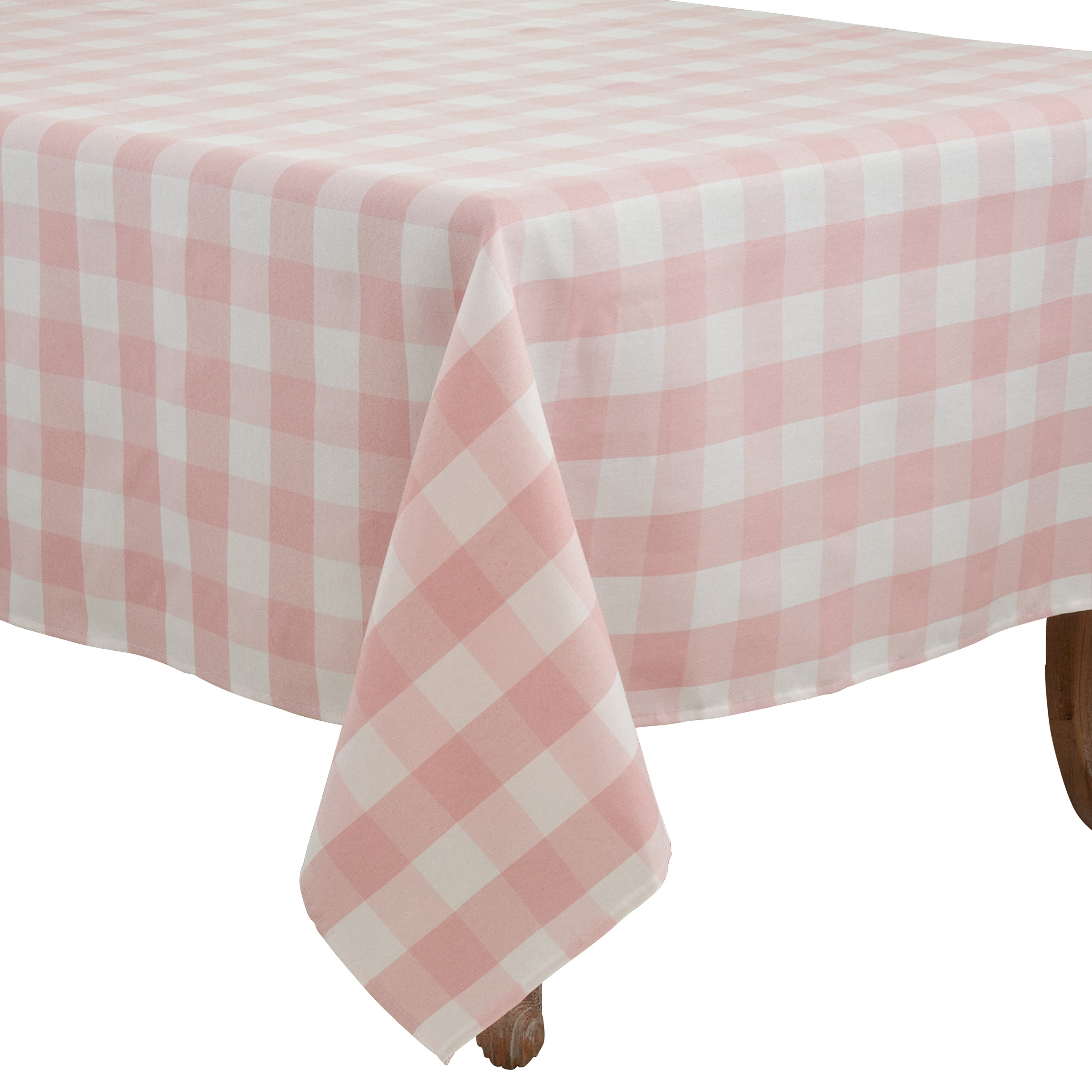 Cotton Blend Buffalo Plaid Tablecloth