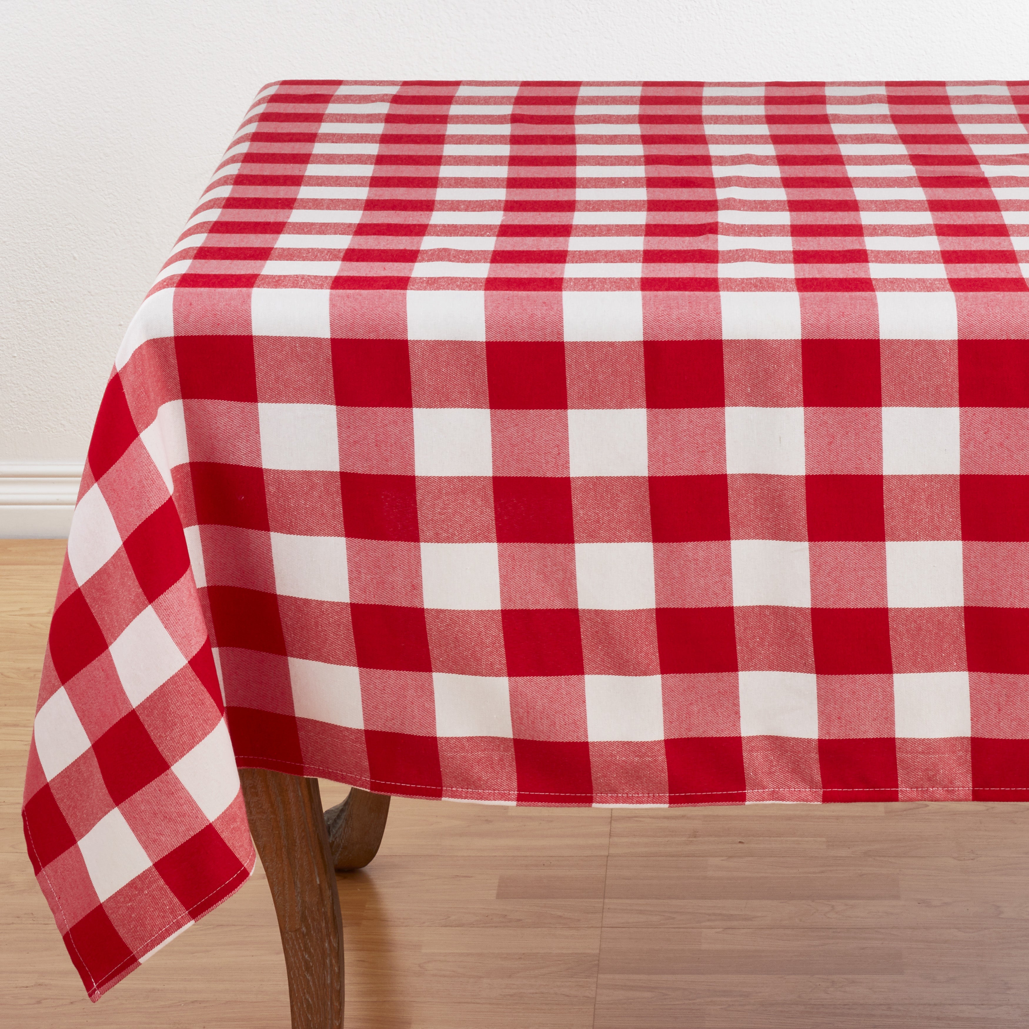 Cotton Blend Buffalo Plaid Tablecloth
