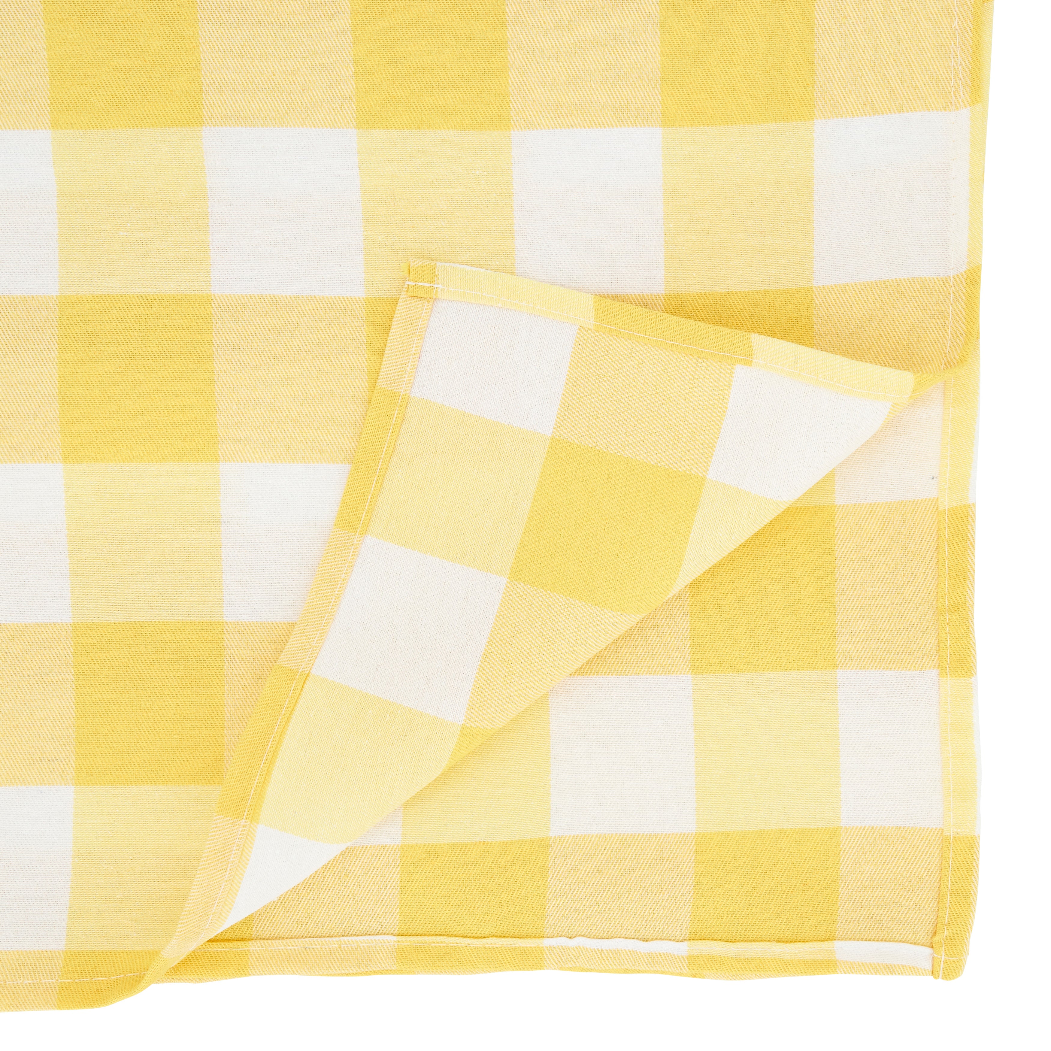 Cotton Blend Buffalo Plaid Tablecloth
