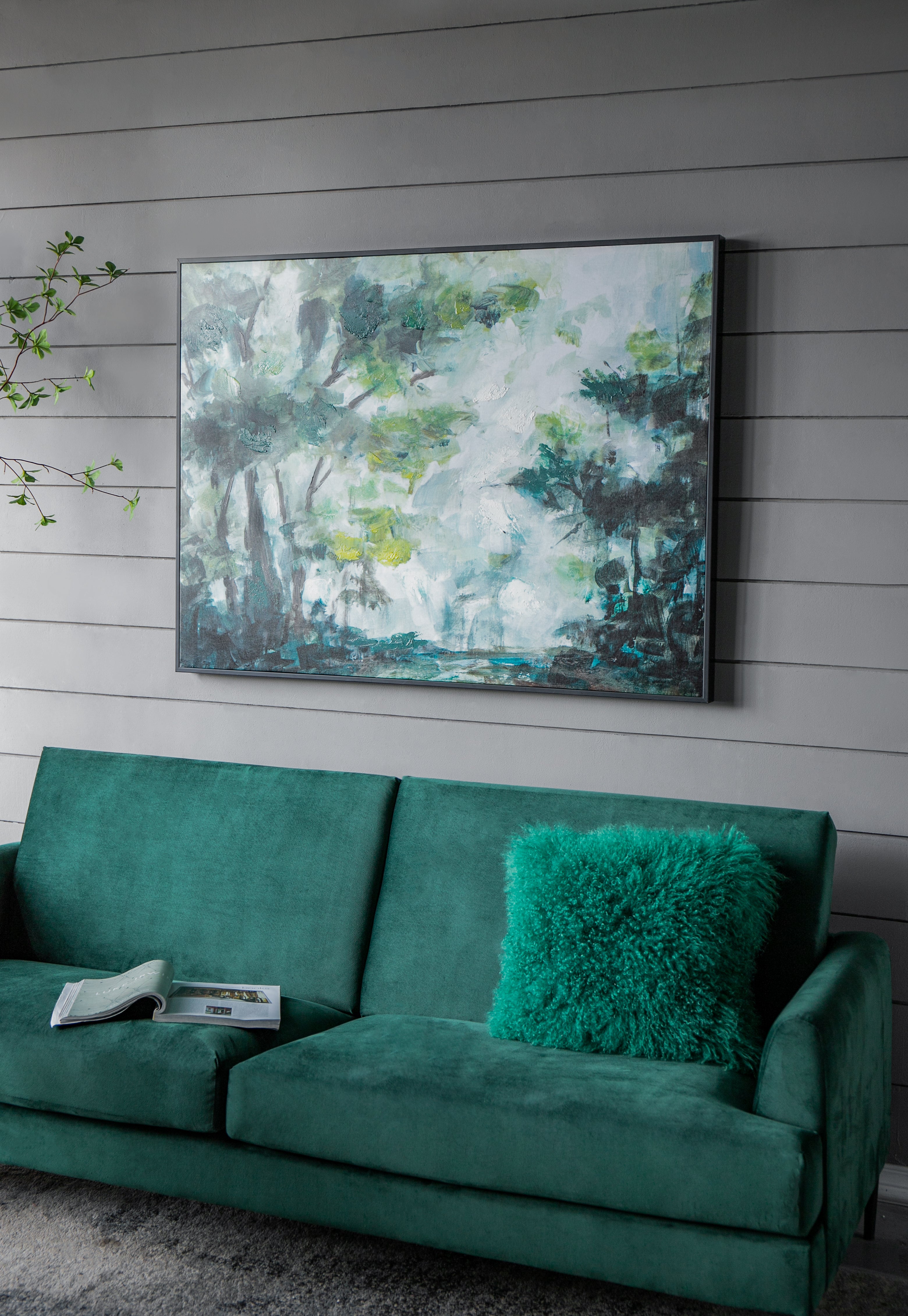Multicolored Forest Landscape Wall Art