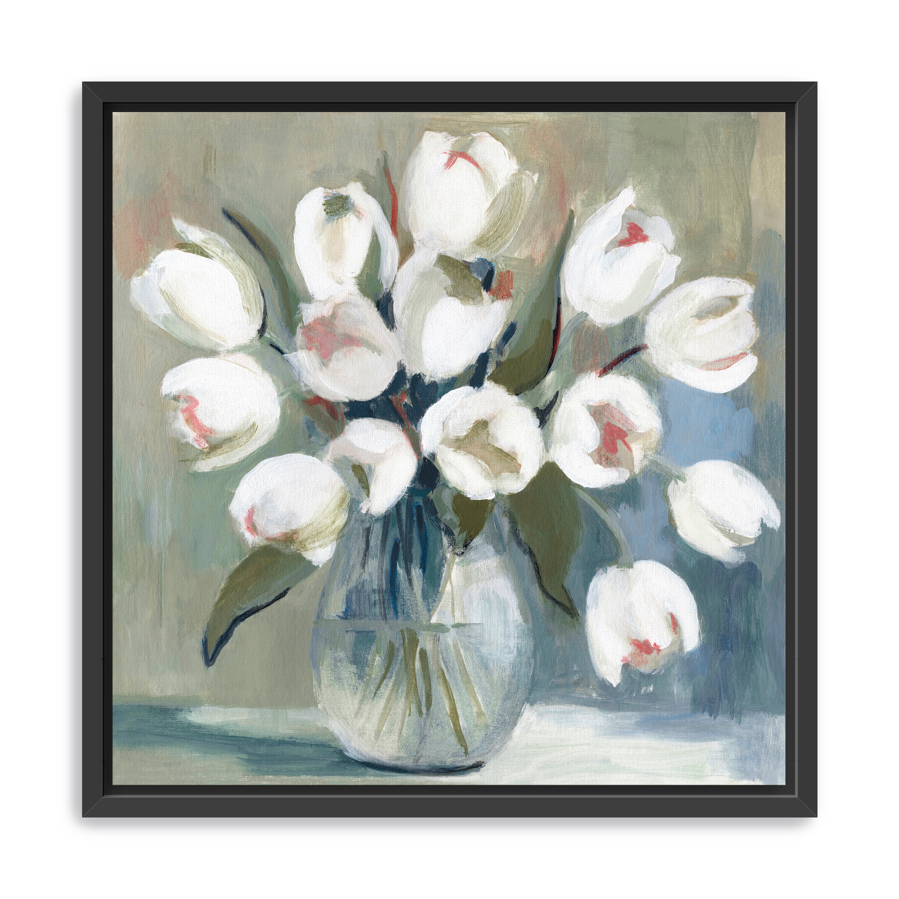 White Tulips Canvas Giclee