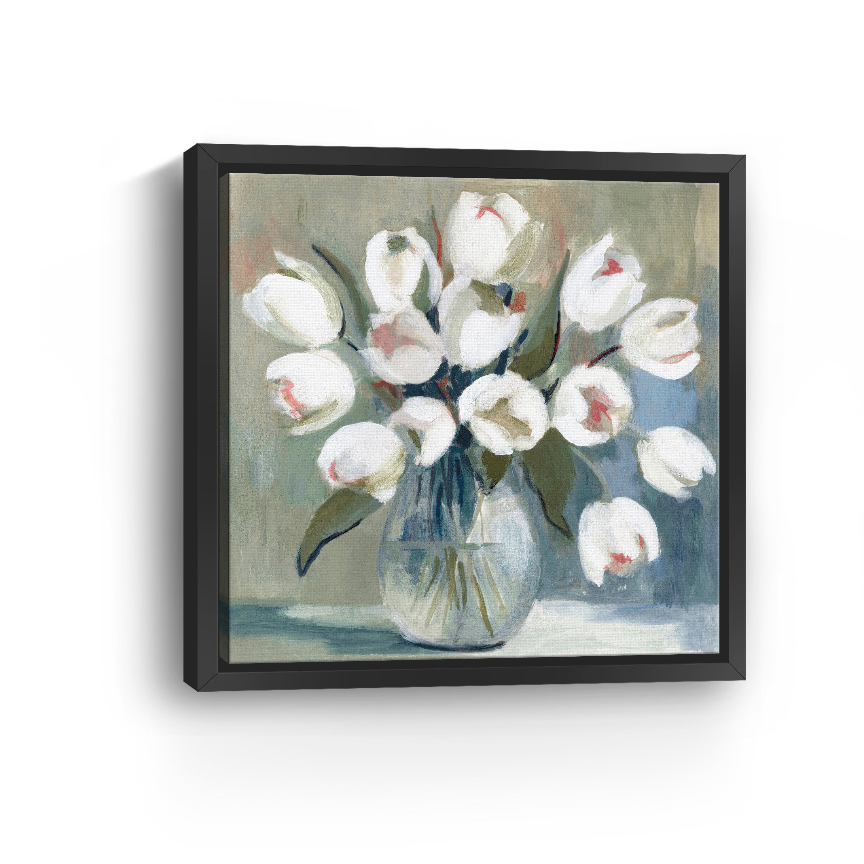 White Tulips Canvas Giclee