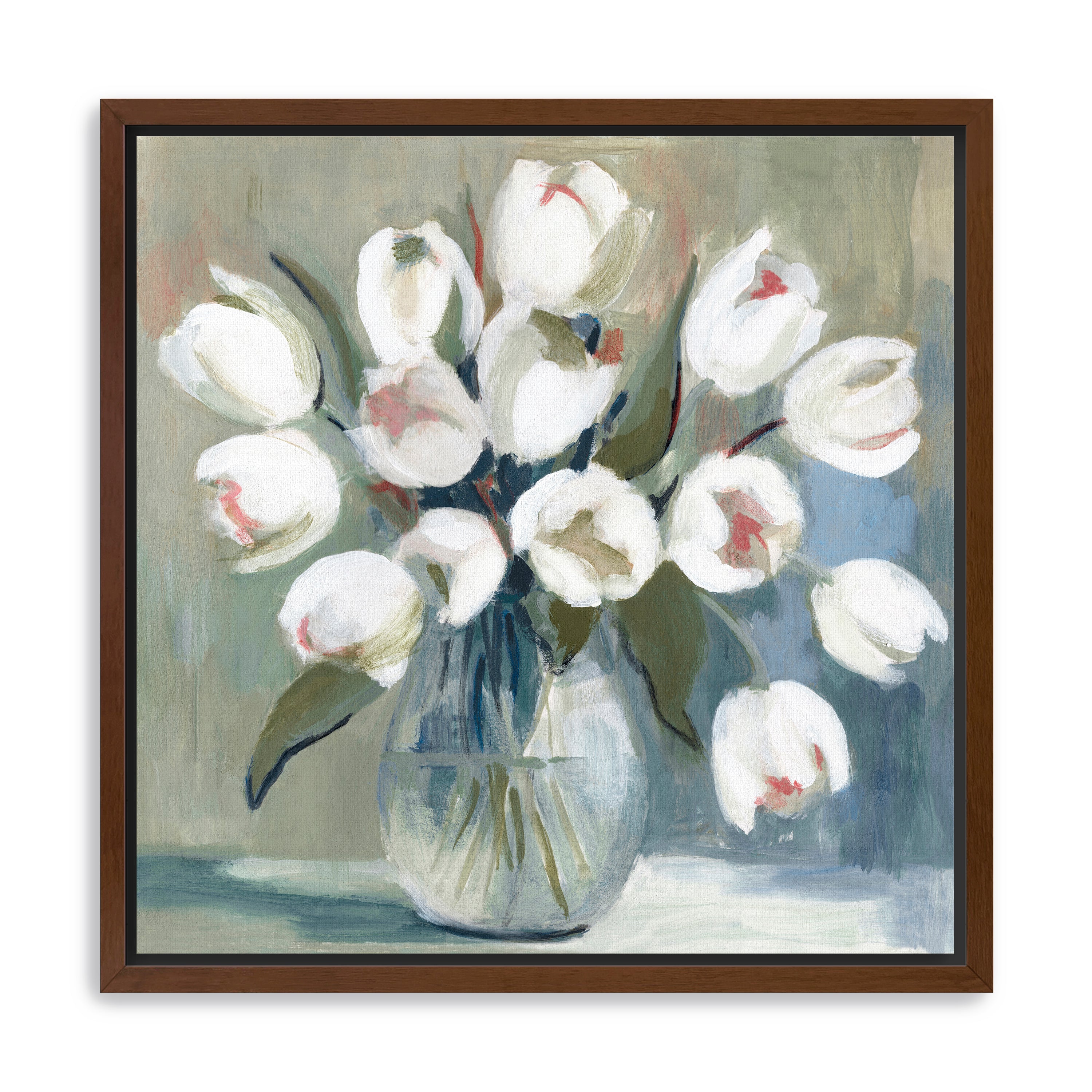 White Tulips Canvas Giclee