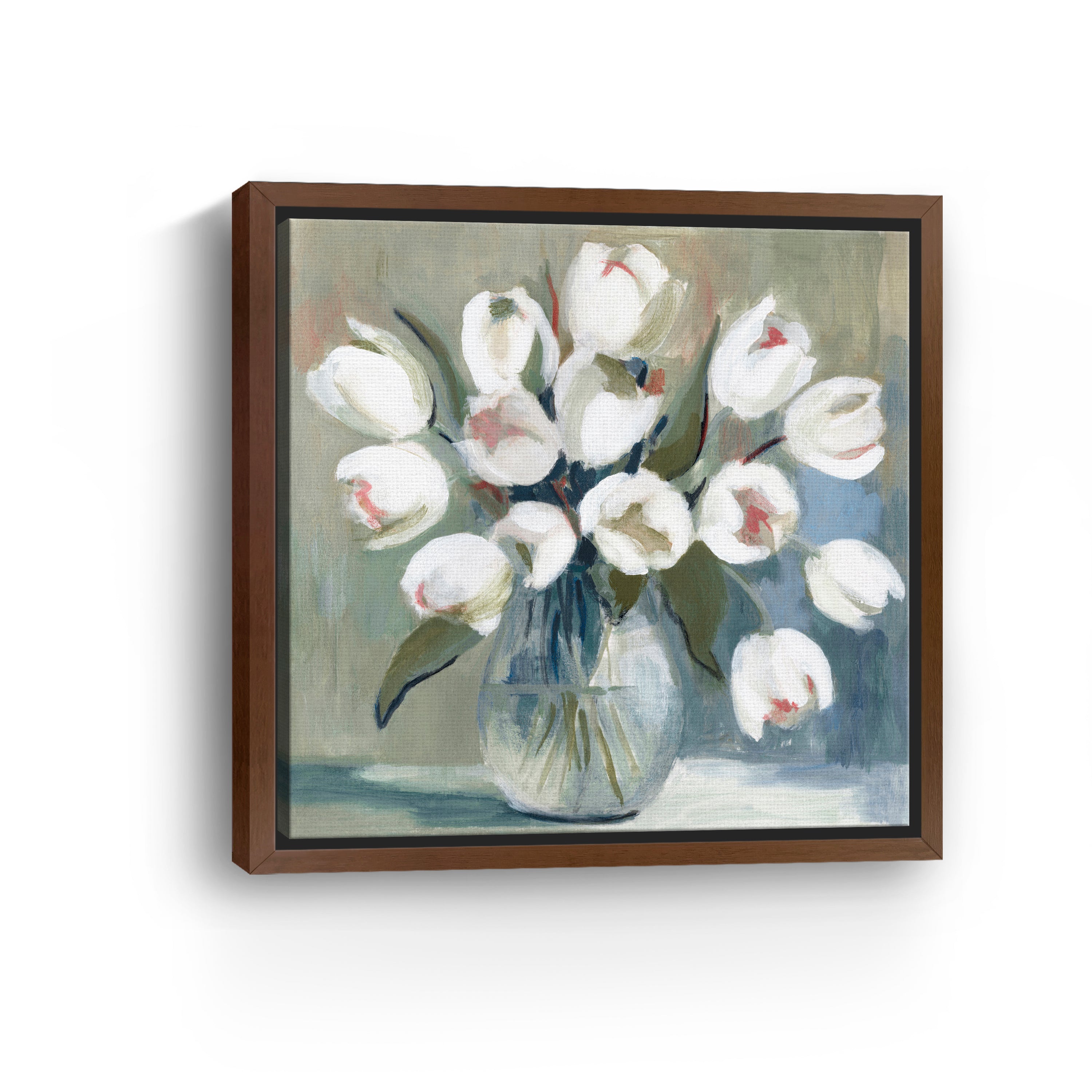 White Tulips Canvas Giclee