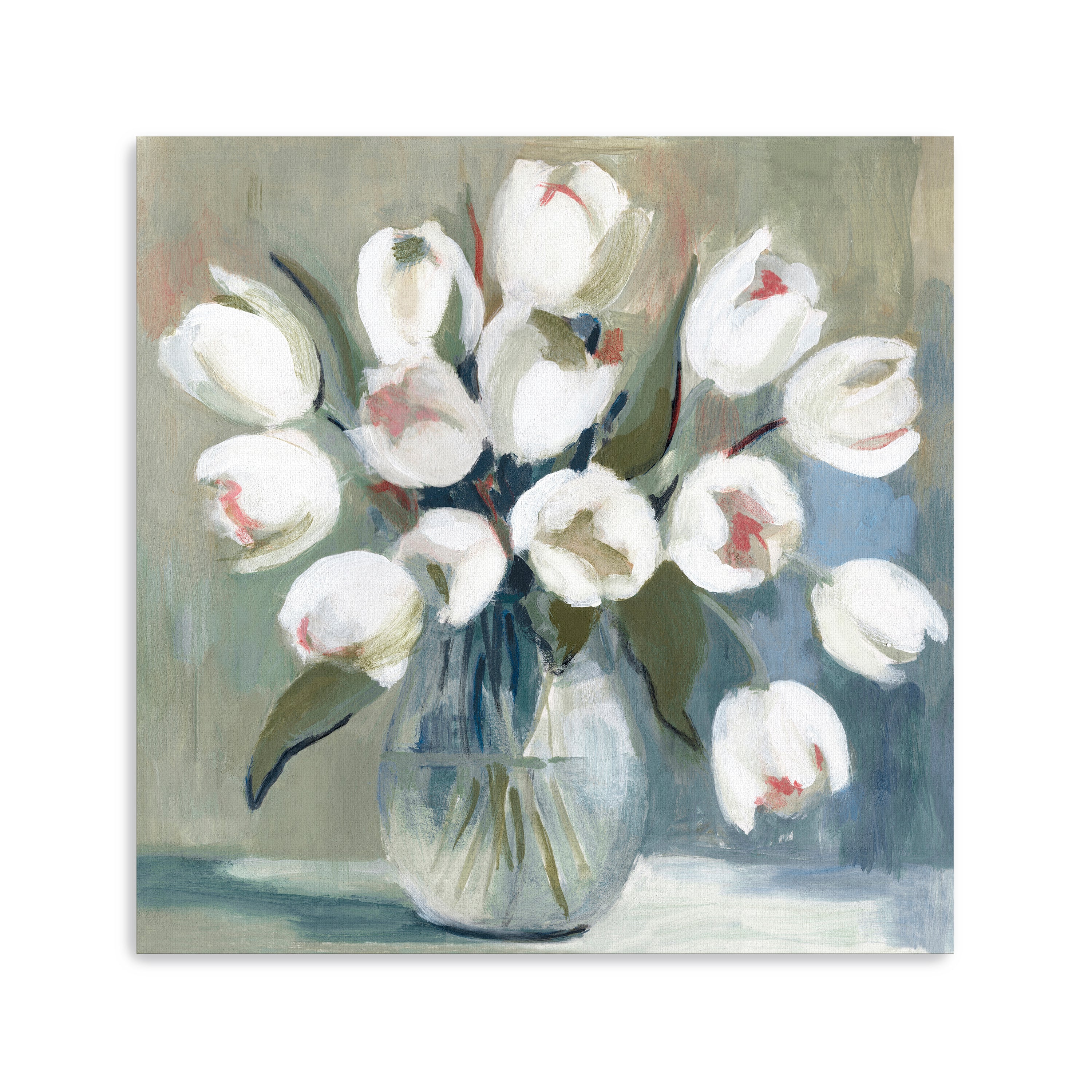 White Tulips Canvas Giclee