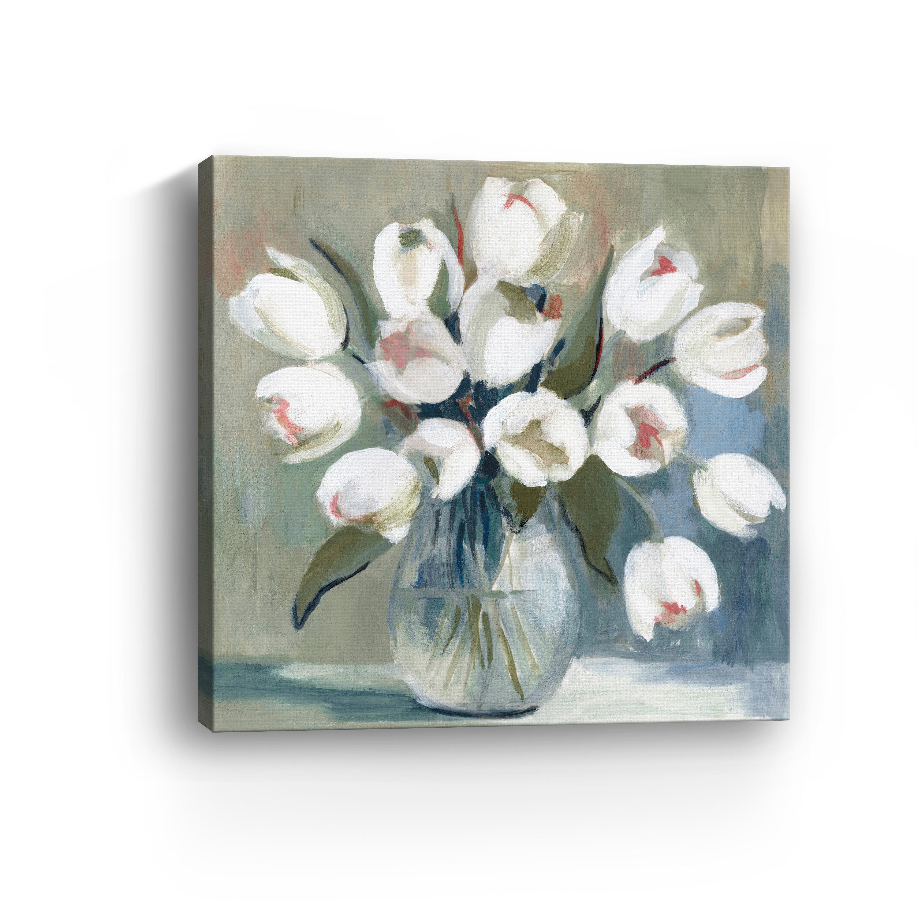 White Tulips Canvas Giclee