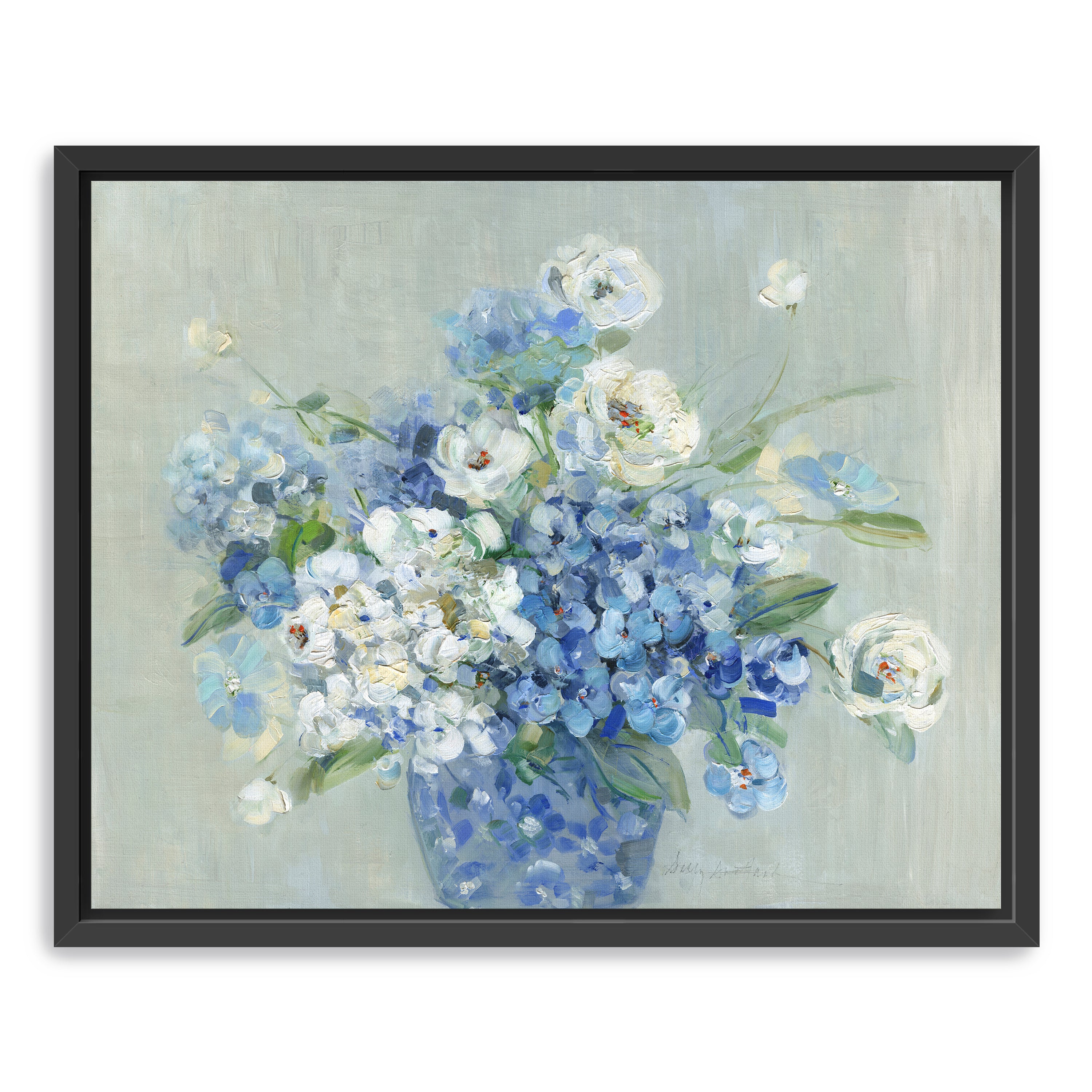 Blue and White Arrangement Canvas Giclee