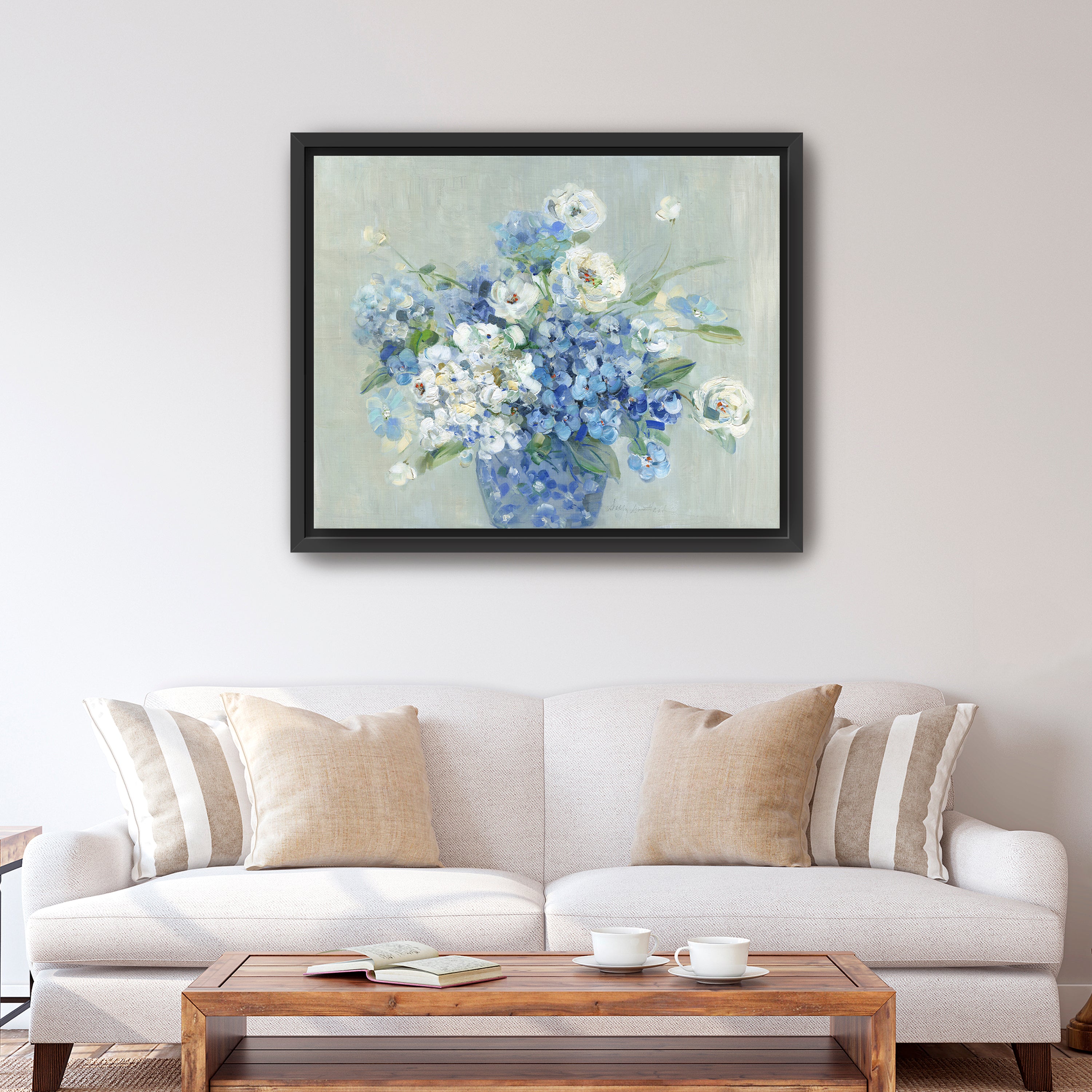Blue and White Arrangement Canvas Giclee