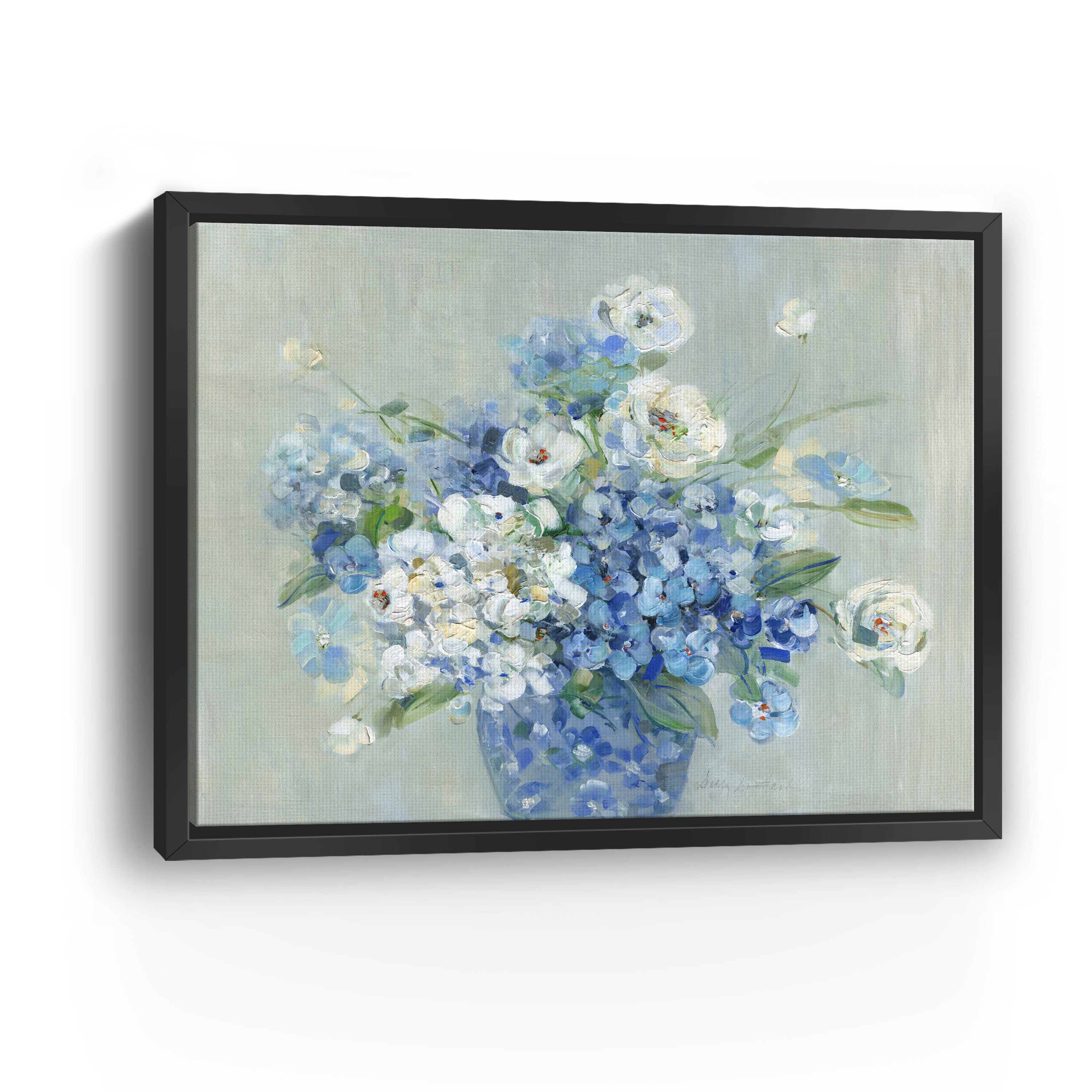 Blue and White Arrangement Canvas Giclee