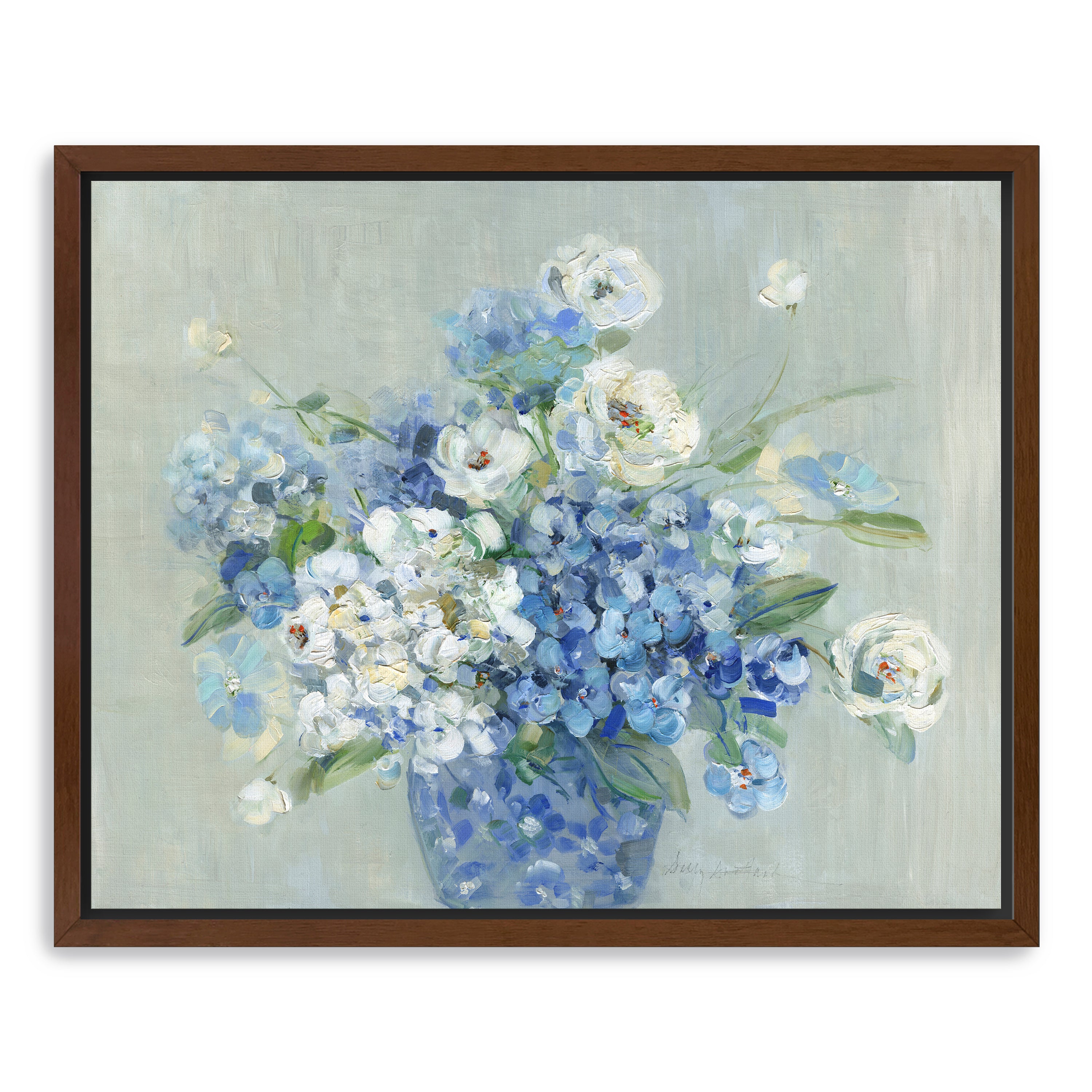 Blue and White Arrangement Canvas Giclee