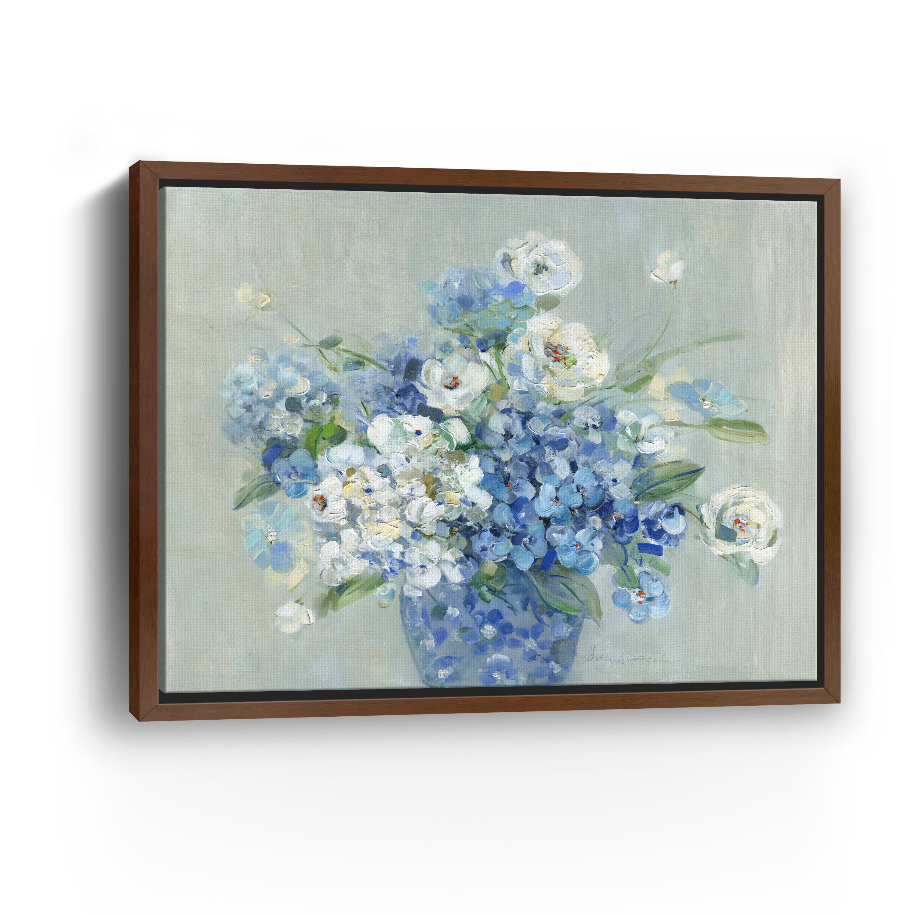 Blue and White Arrangement Canvas Giclee