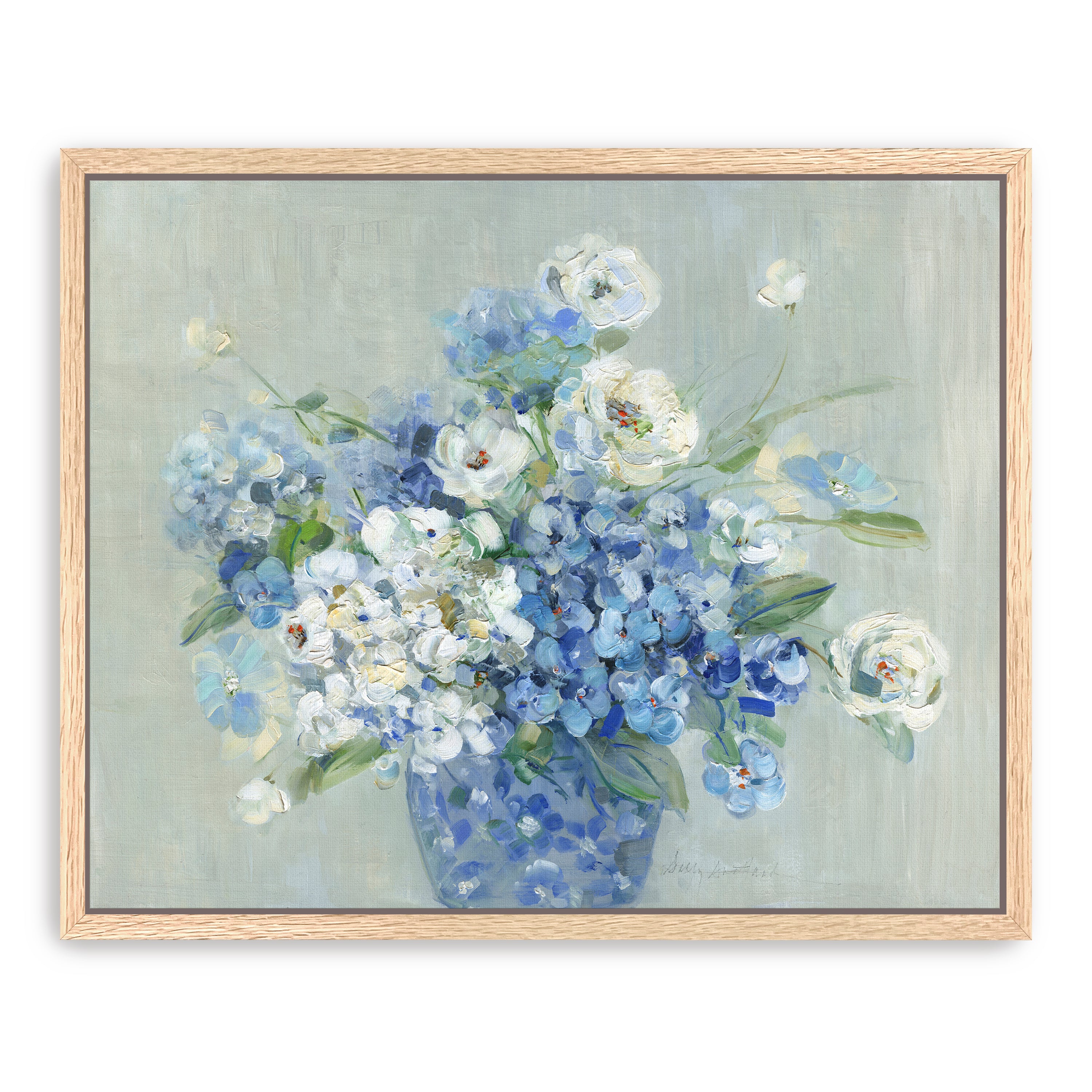 Blue and White Arrangement Canvas Giclee