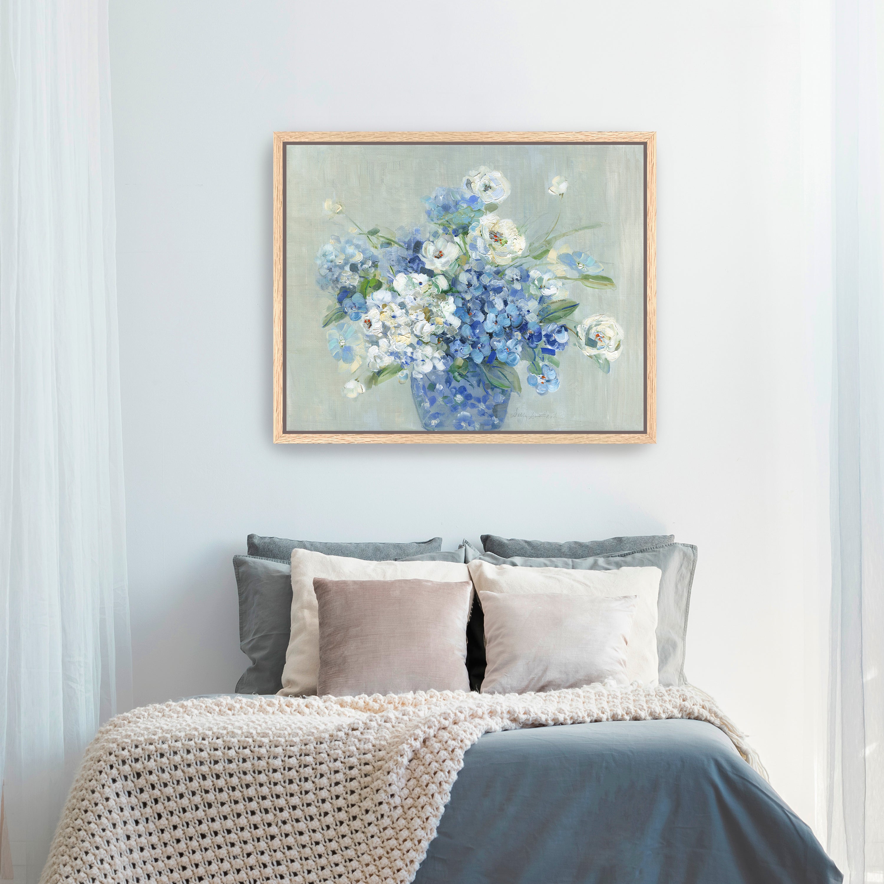 Blue and White Arrangement Canvas Giclee