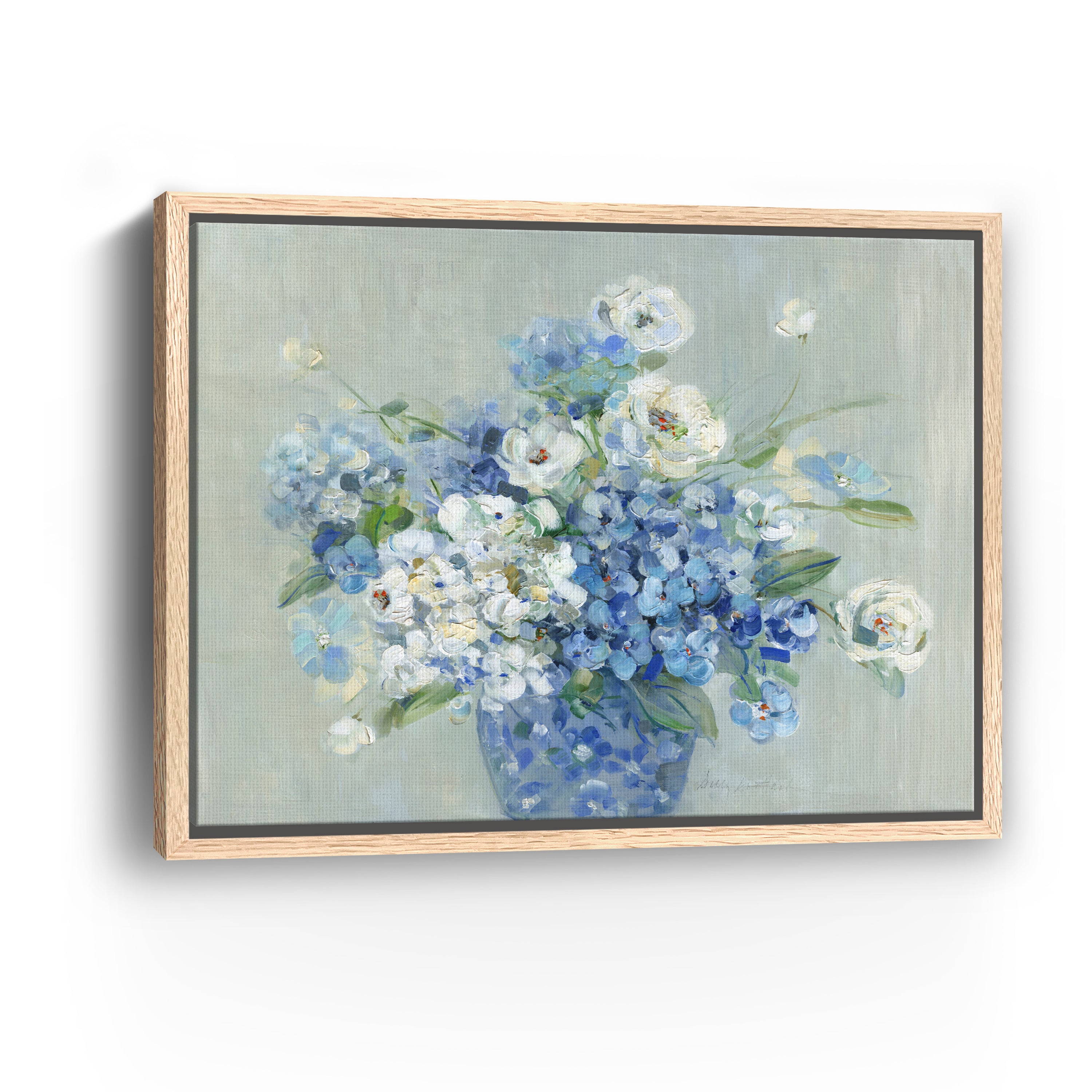 Blue and White Arrangement Canvas Giclee