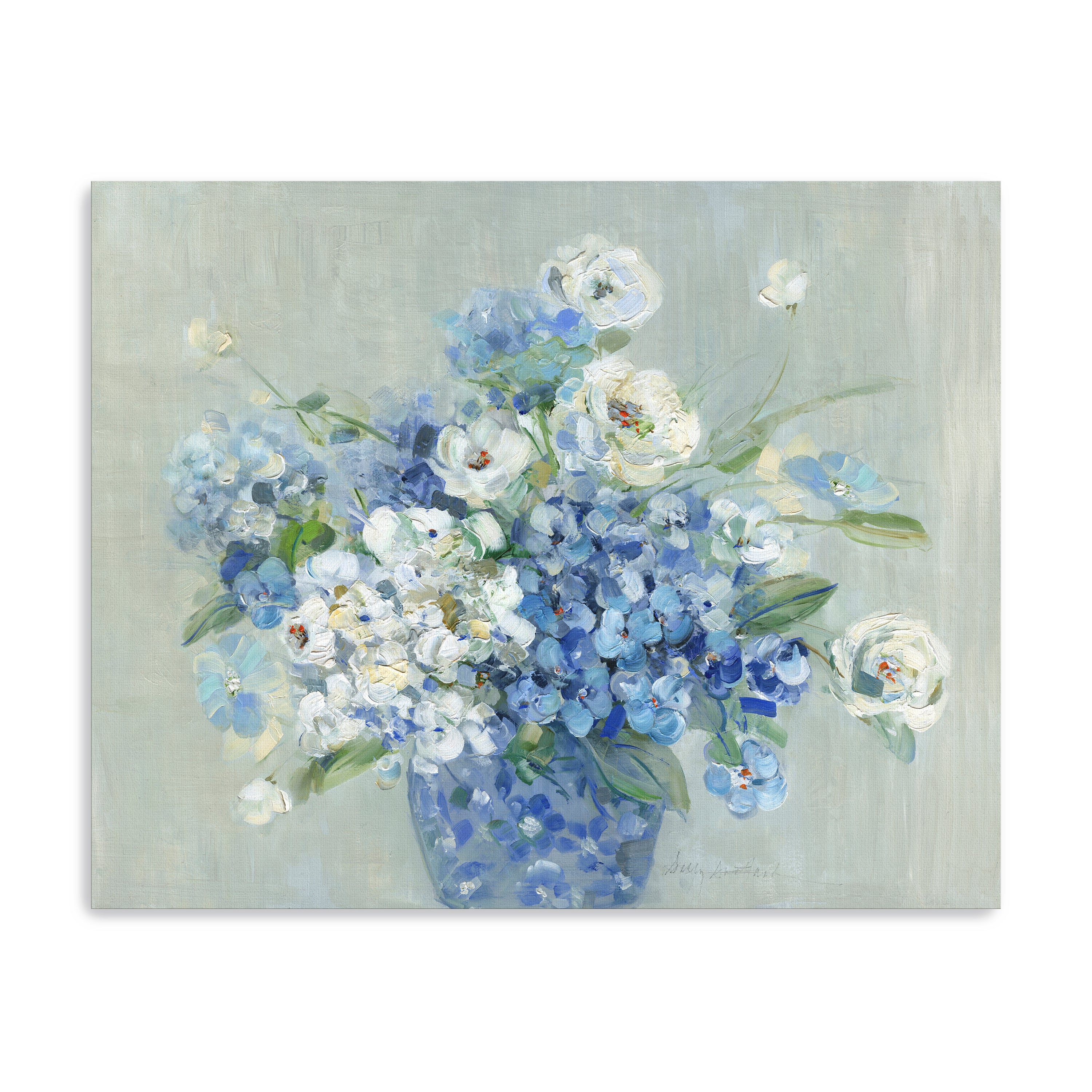 Blue and White Arrangement Canvas Giclee