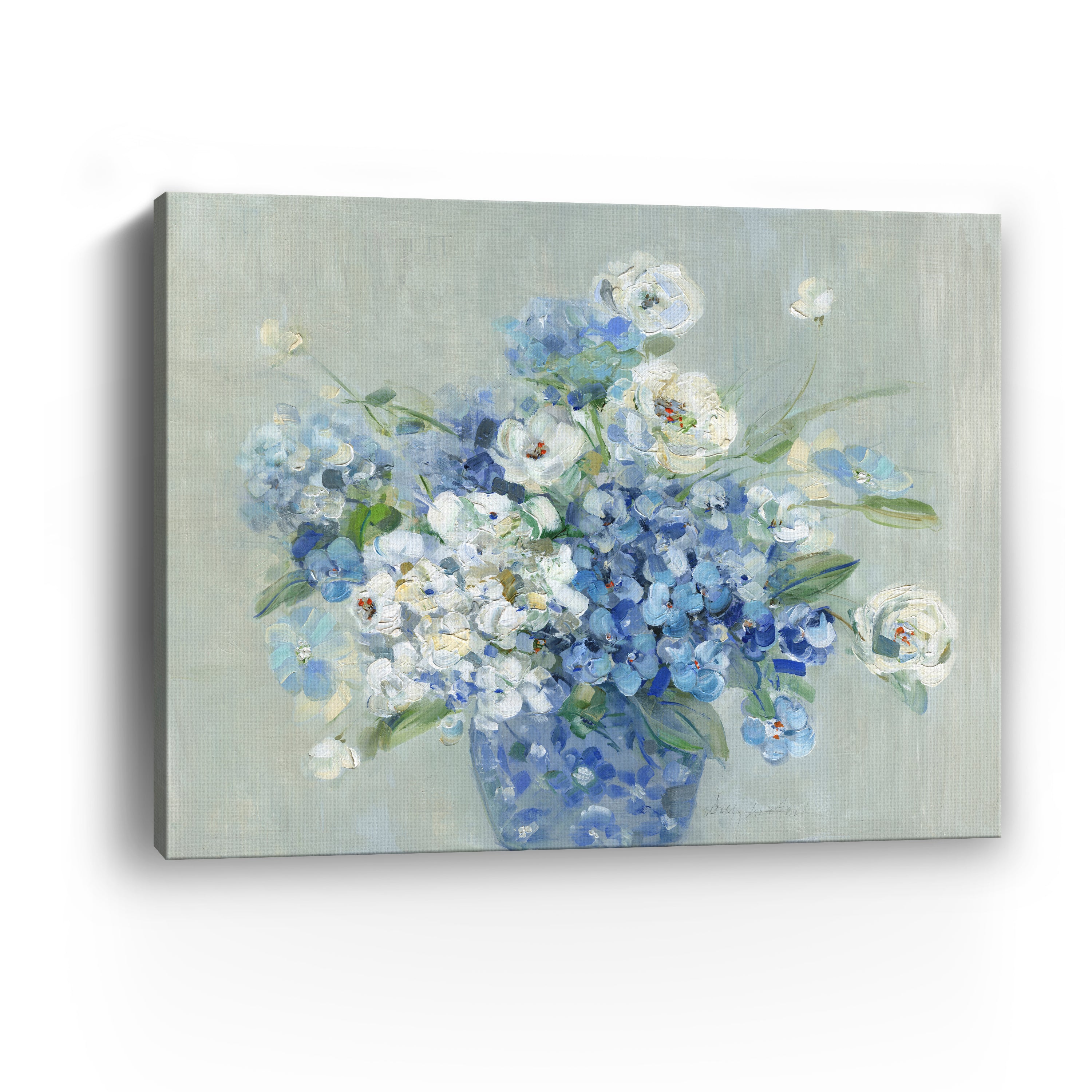 Blue and White Arrangement Canvas Giclee