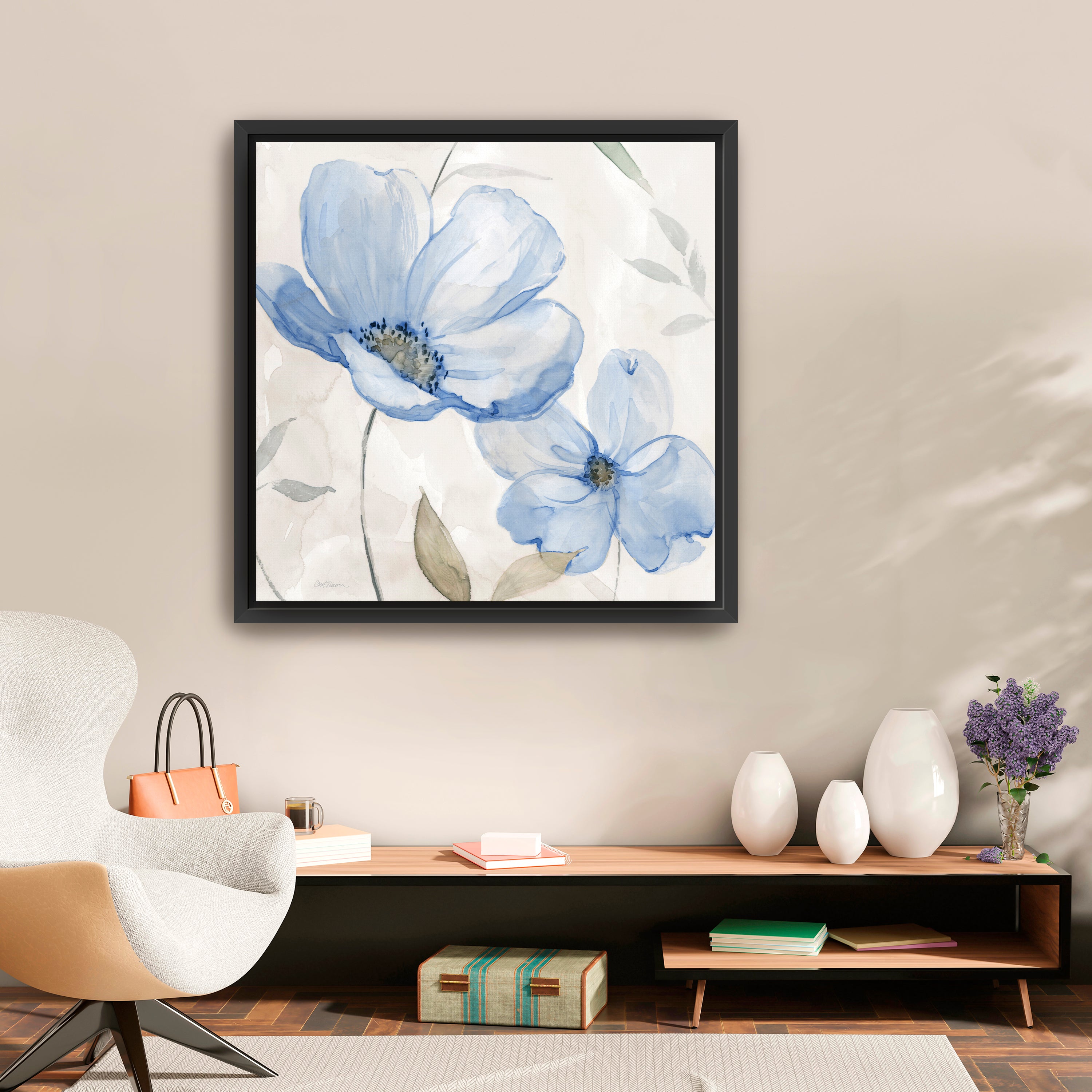 Blue Whispers I Canvas Giclee