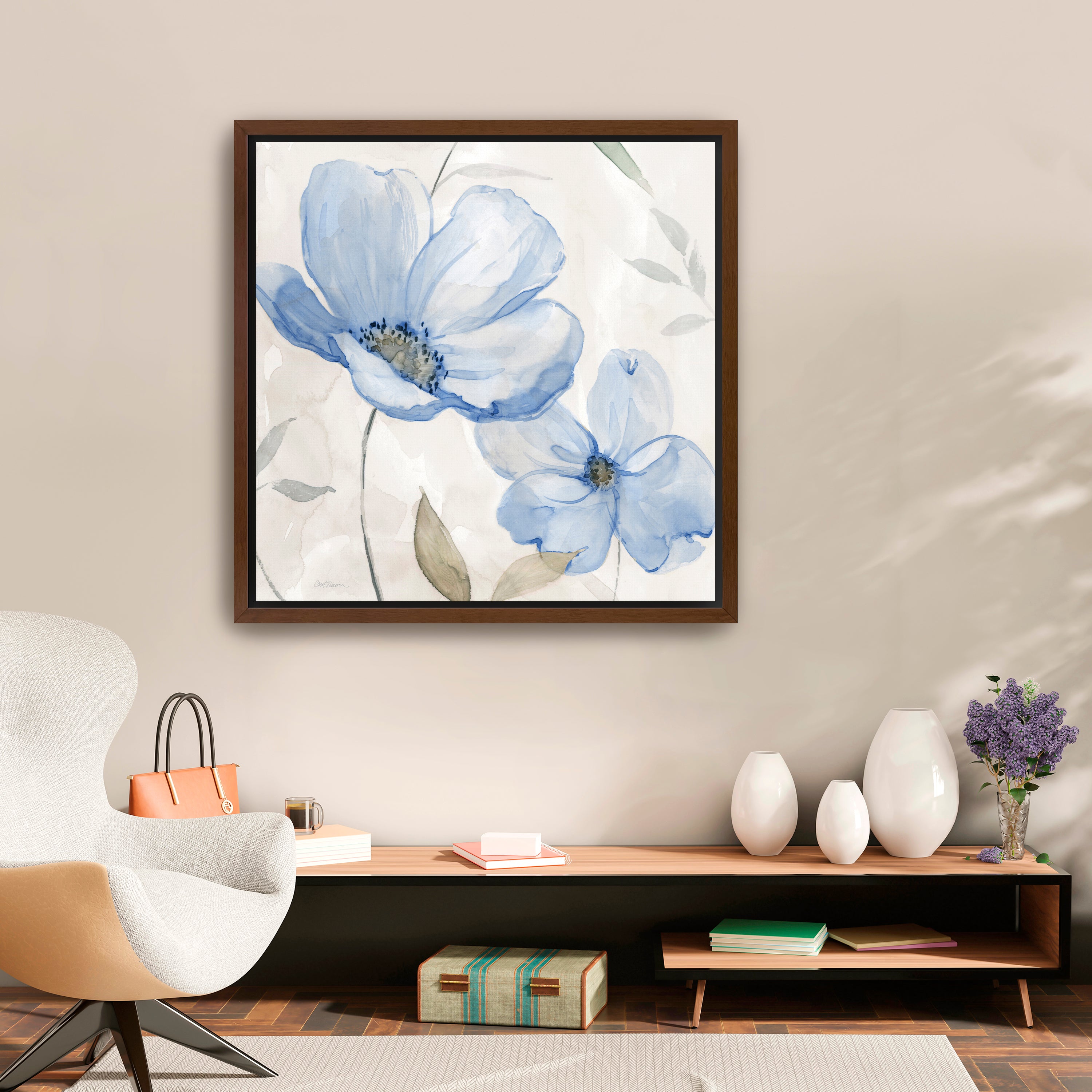 Blue Whispers I Canvas Giclee