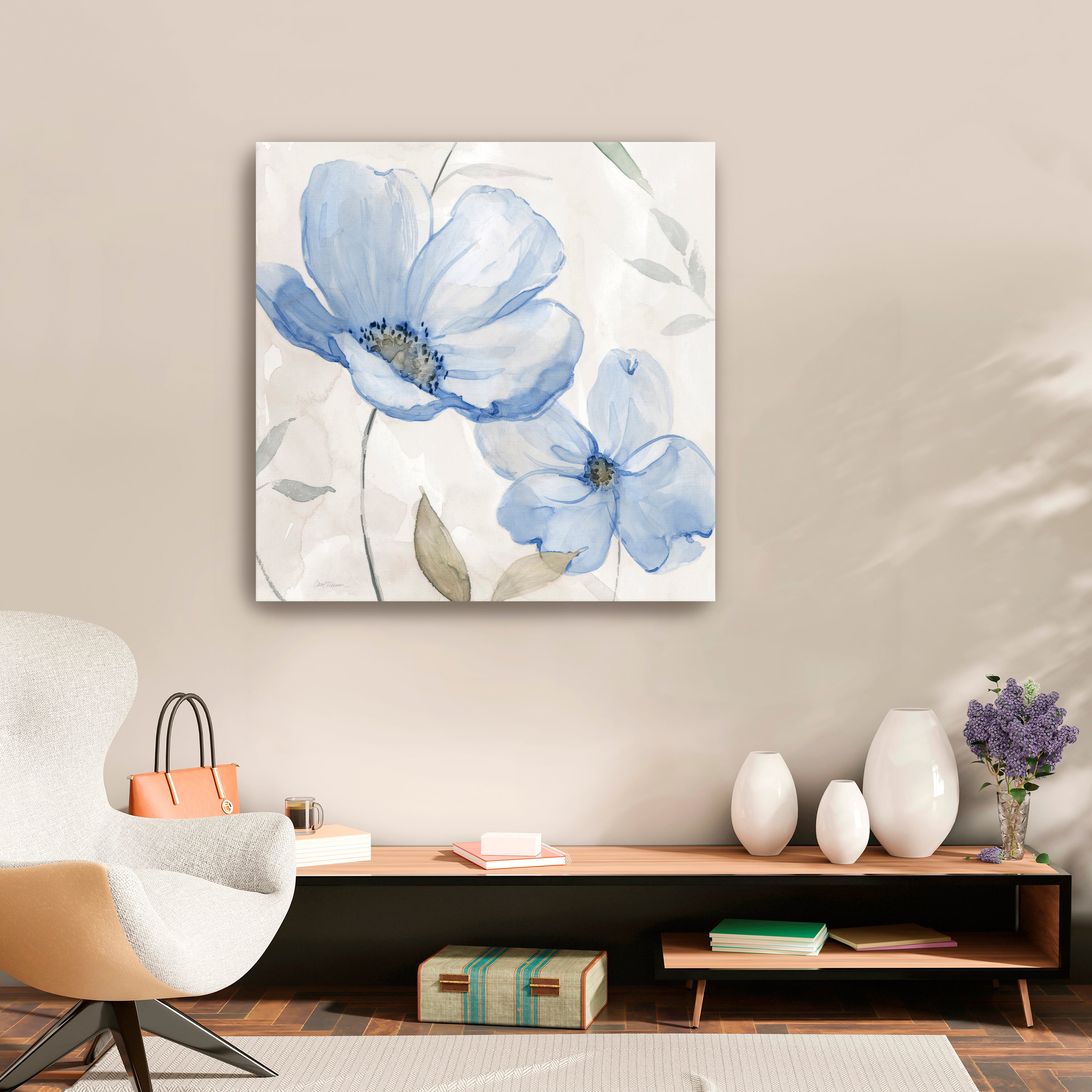 Blue Whispers I Canvas Giclee