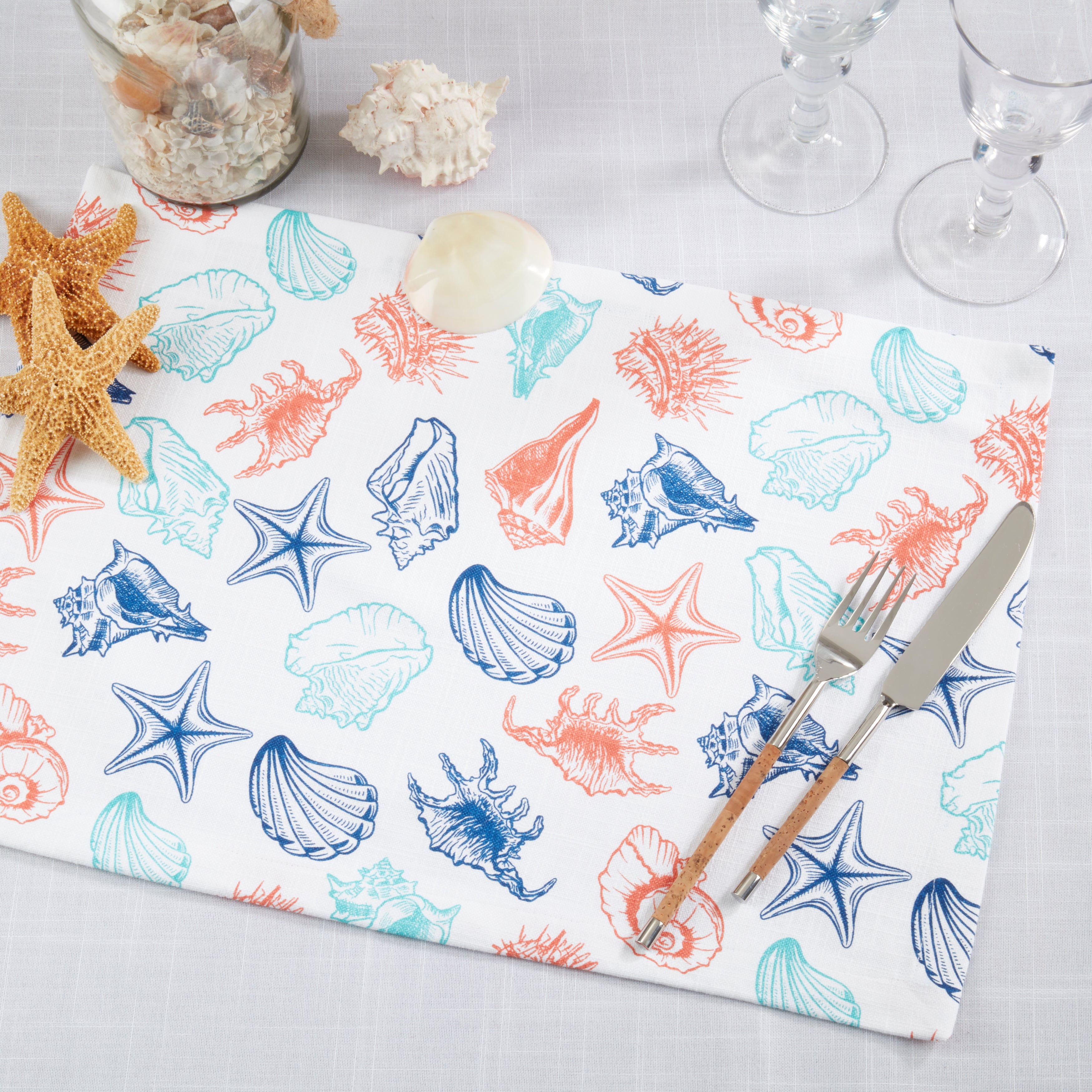 Ocean Breeze Sea Shells Placemat, Set of 4