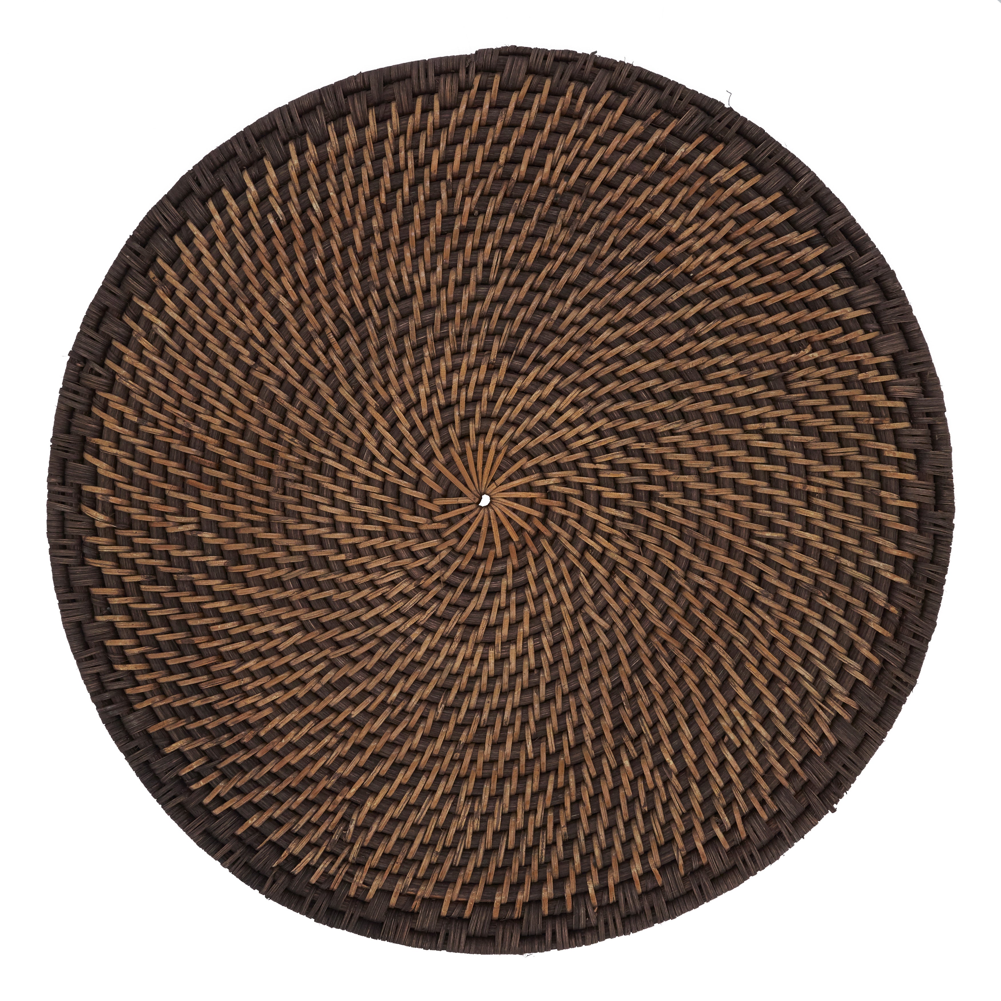 Round Woven Rattan Placemat, Set of 4