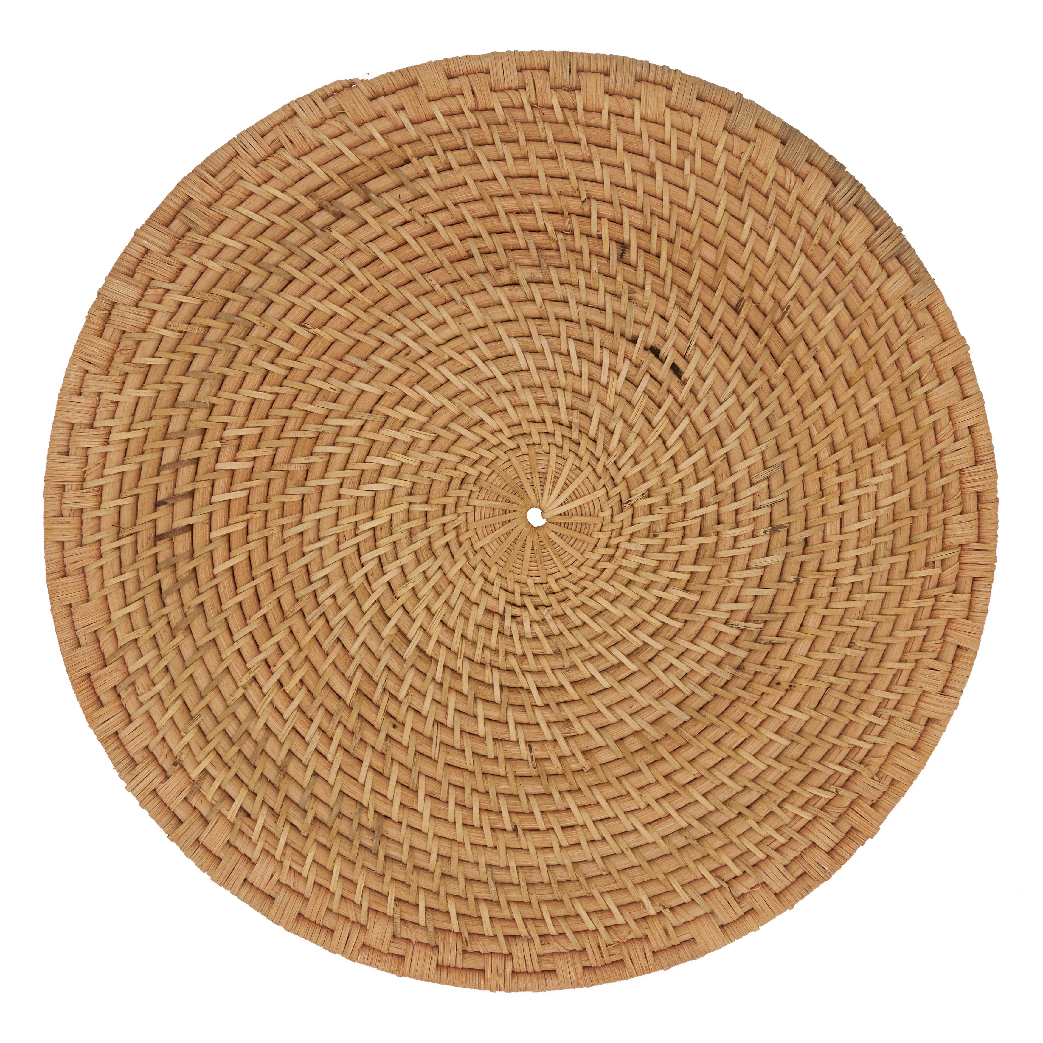 Round Woven Rattan Placemat, Set of 4