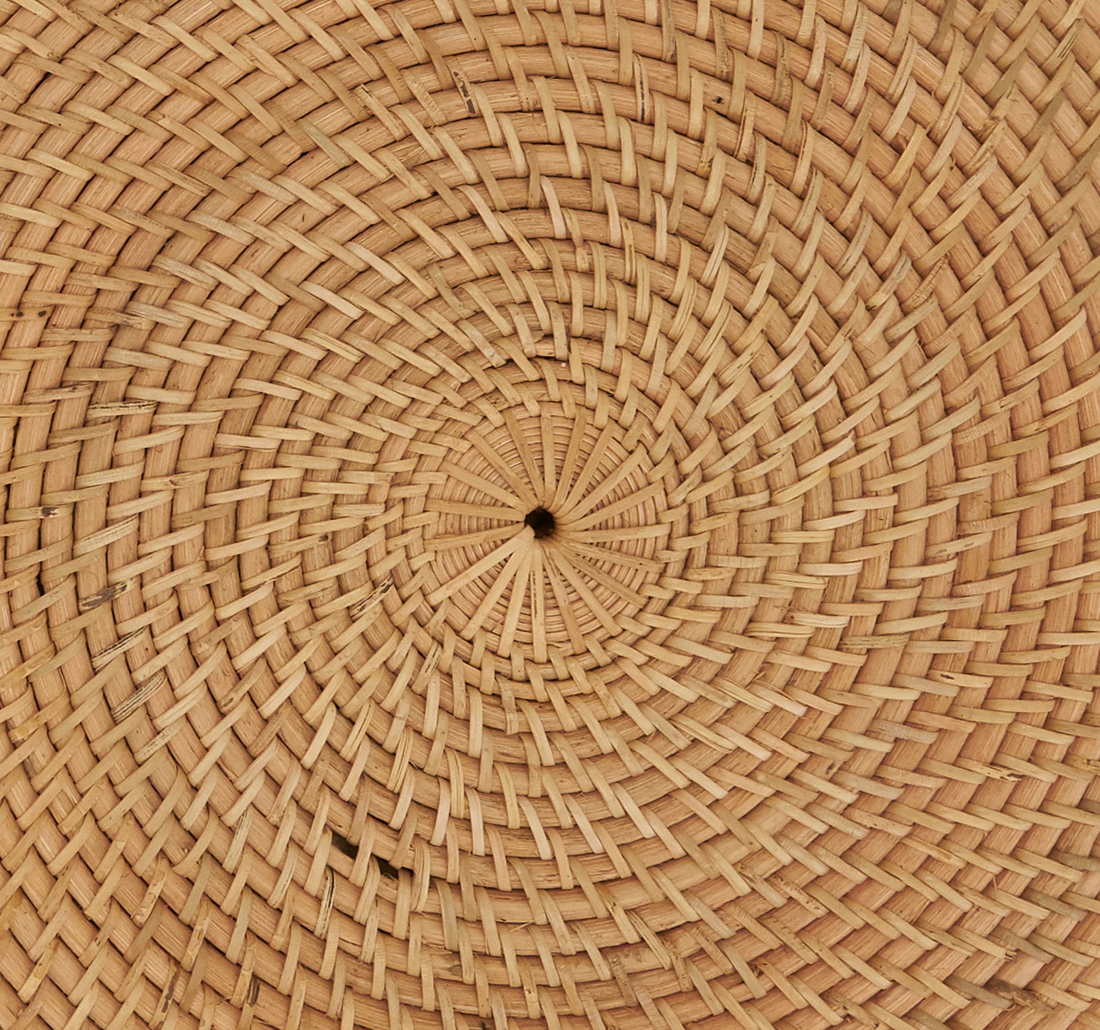 Round Woven Rattan Placemat, Set of 4