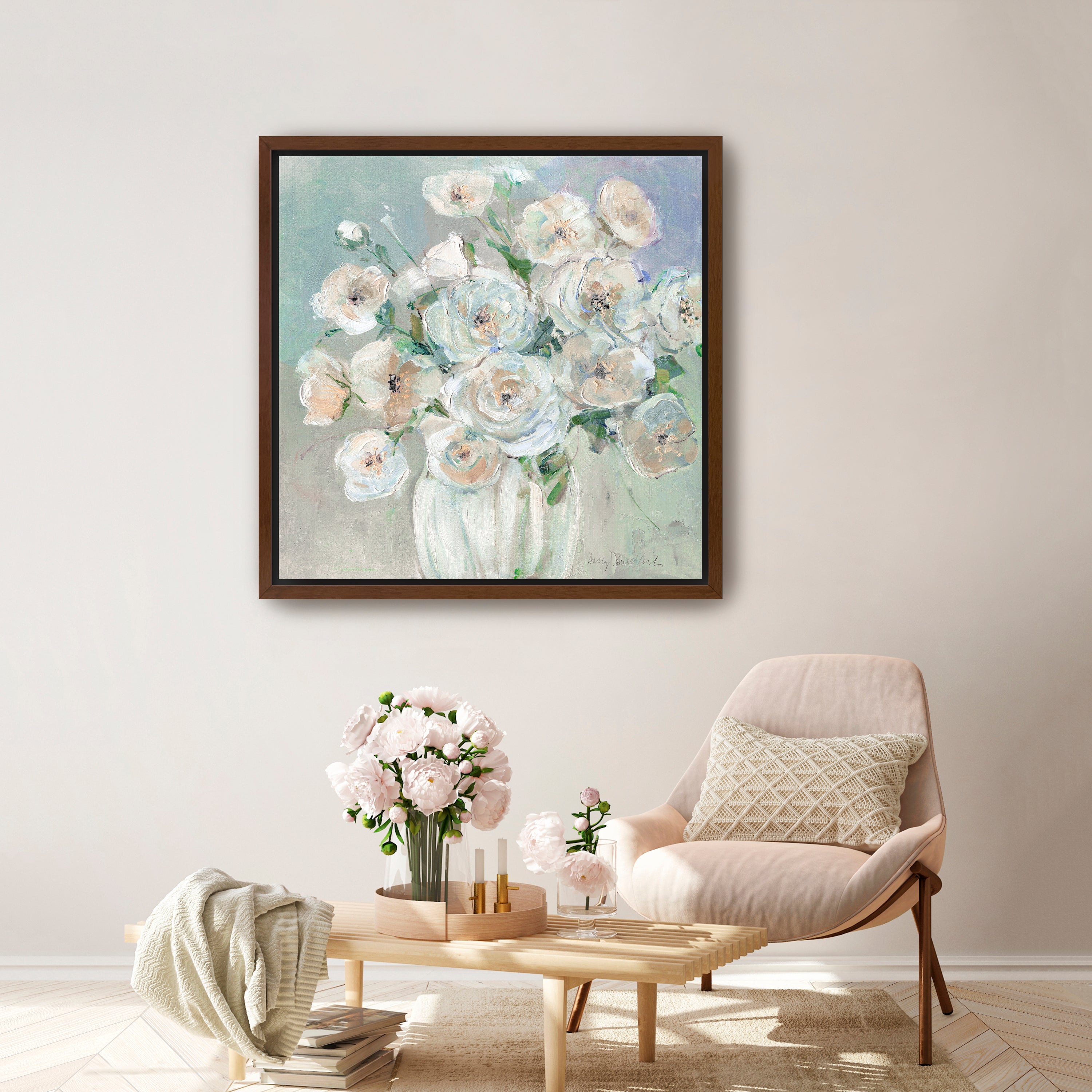 Summery Soft Blooms Canvas Giclee