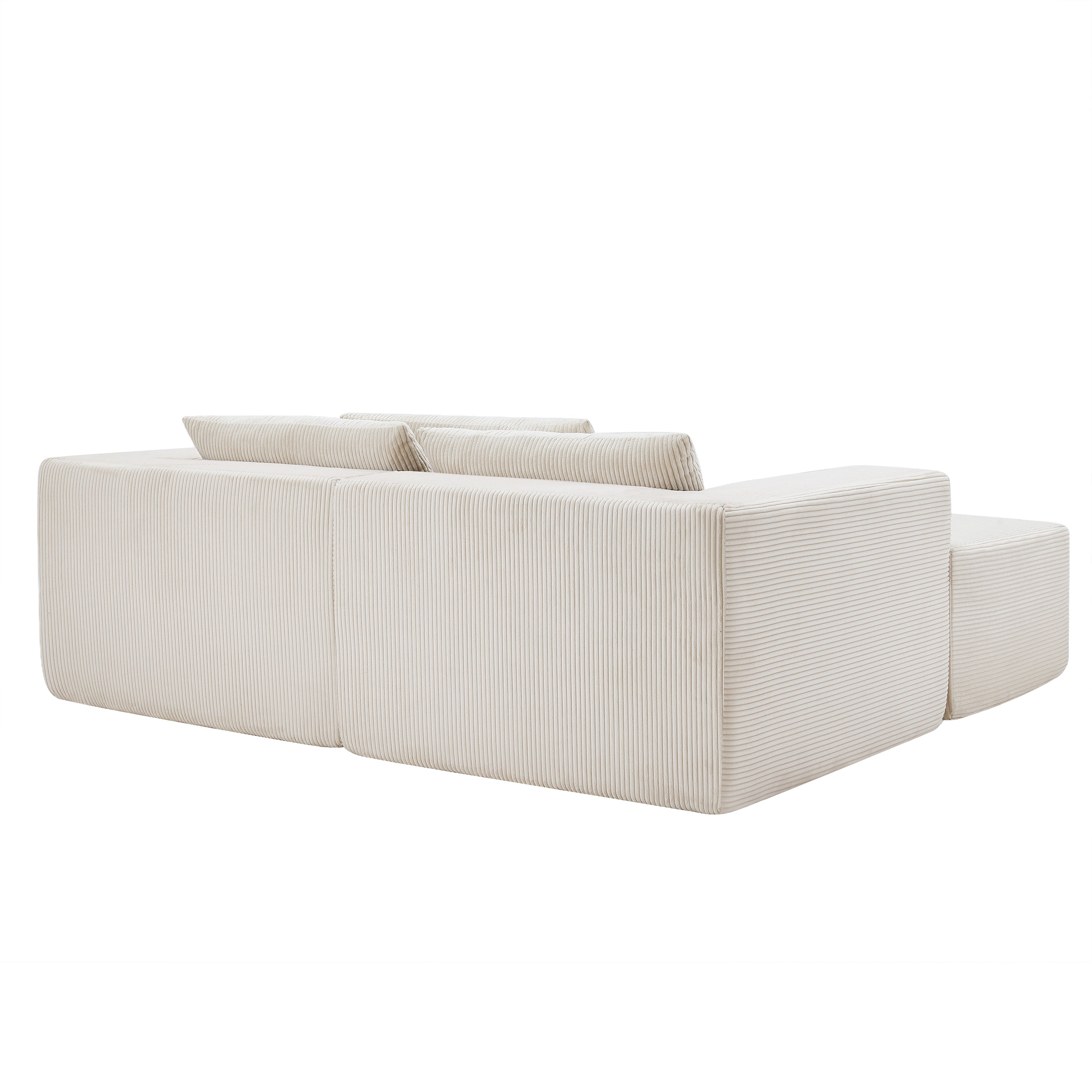 107" Compressed Sectional Sofa