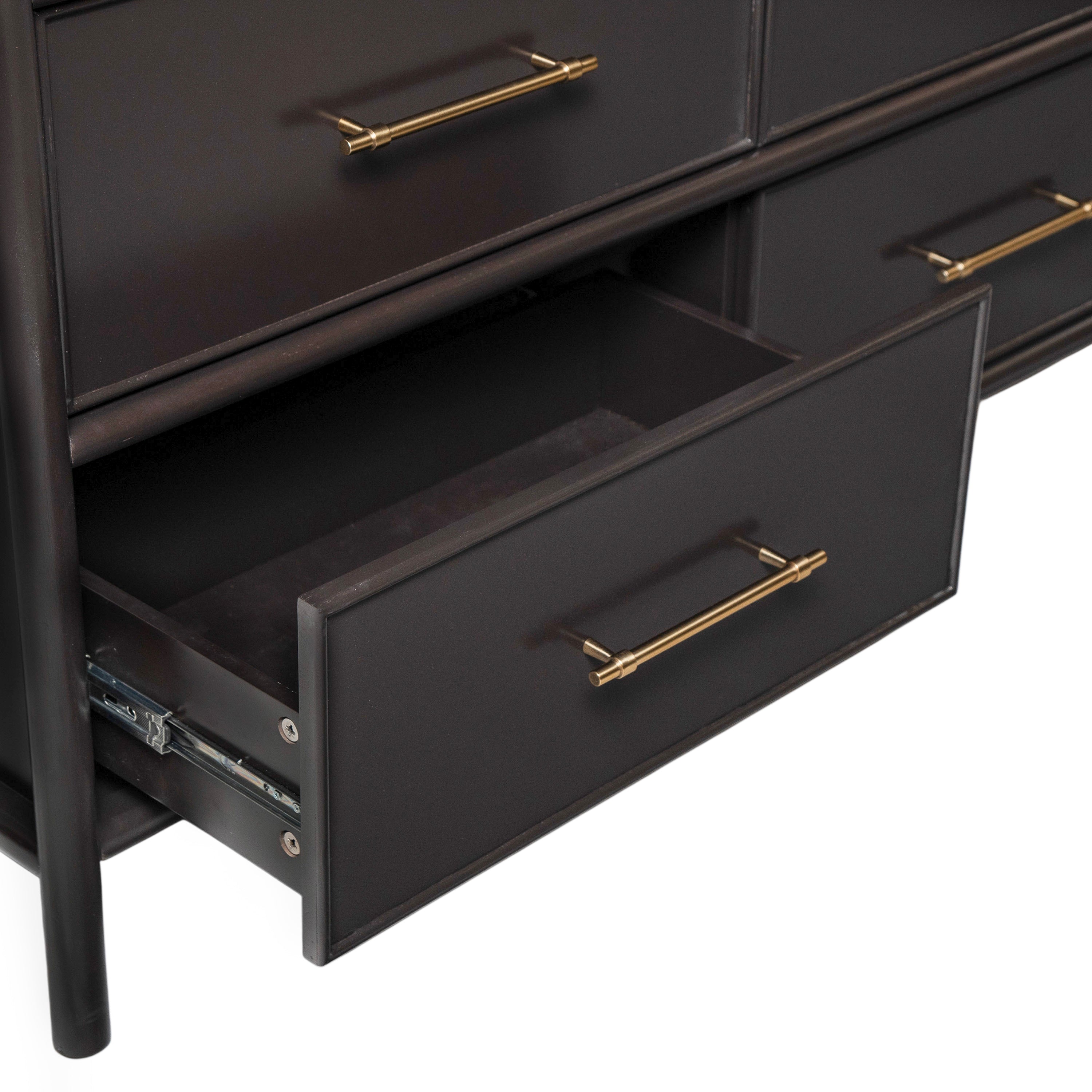 Mid-Century Modern 6-Drawer Storage Drawers