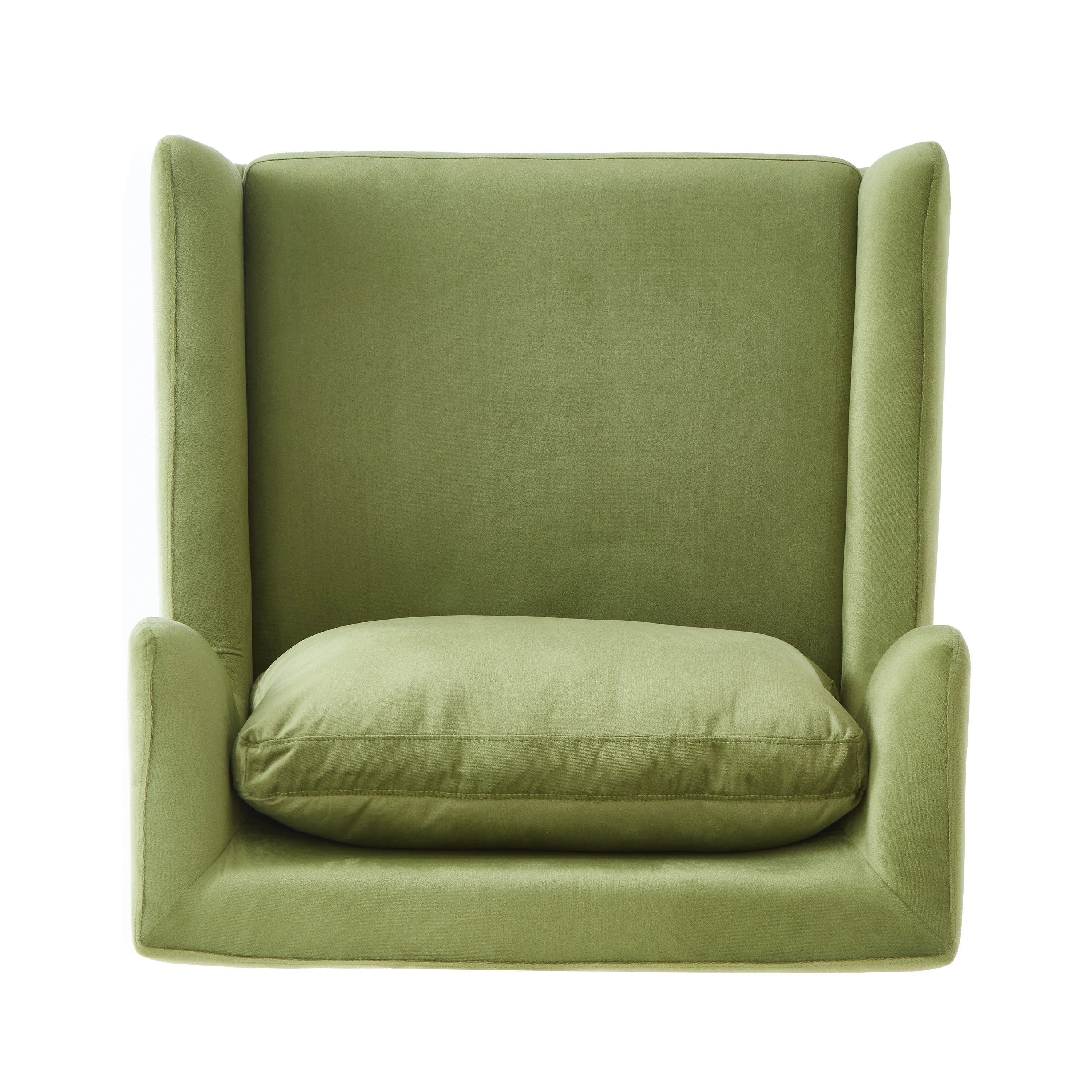 Modern Armchair Velvet Accent Chair Reading Chair Single Sofa Chair for Living Room, Bedroom, or Reading Corner, Beige