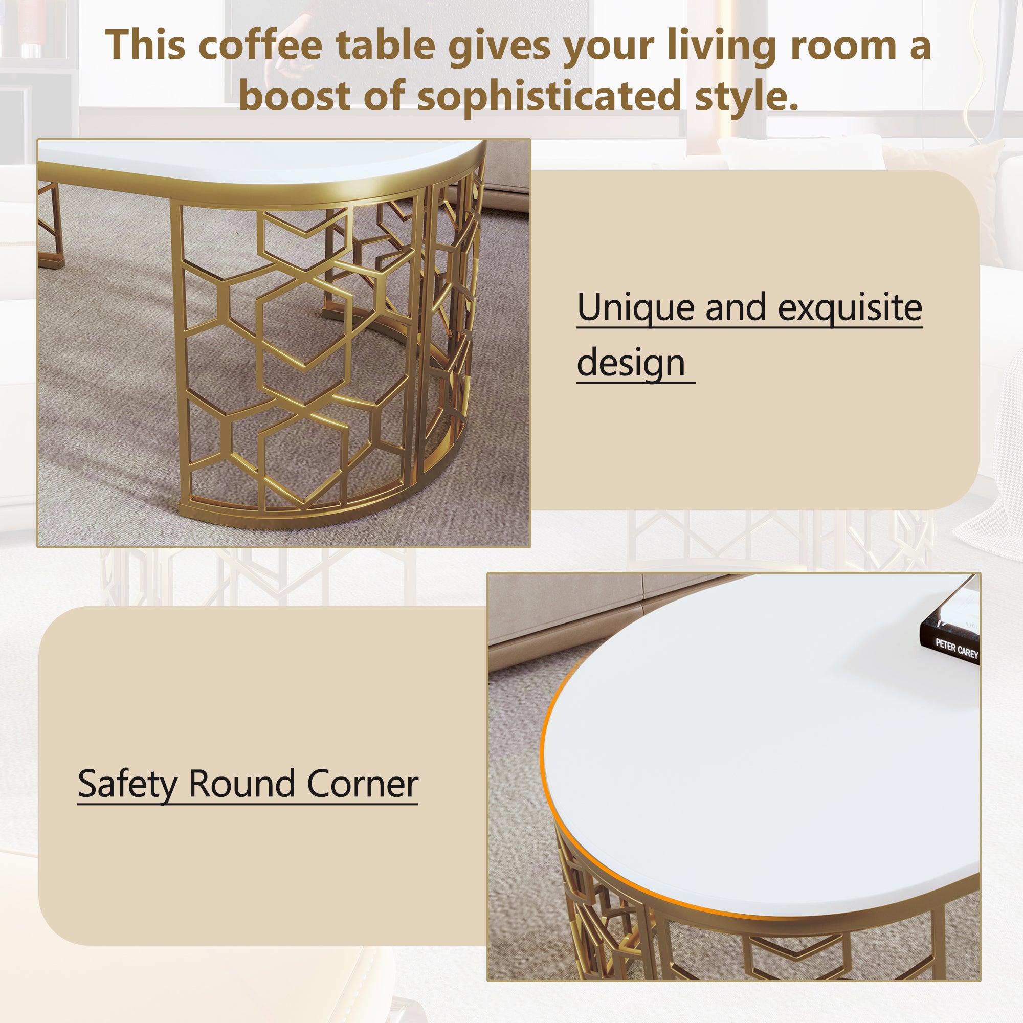 Modern Oval Coffee Table